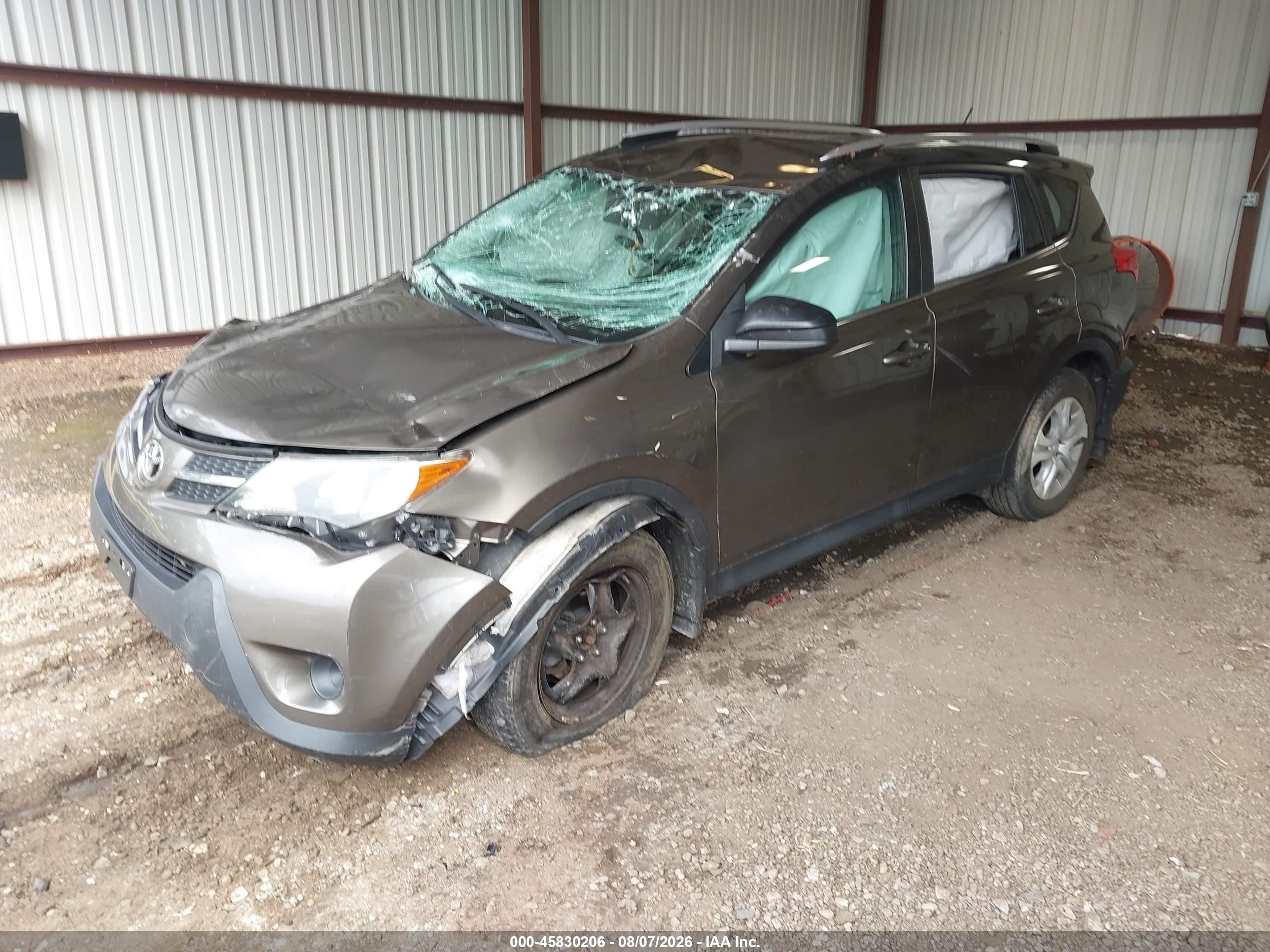 2015 Toyota Rav4 Le Gray vin: 2T3BFREV9FW265245