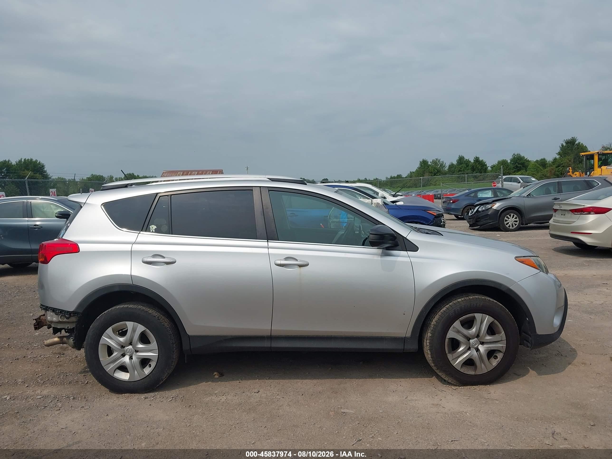2015 Toyota Rav4 Le Silver vin: 2T3BFREV9FW300821