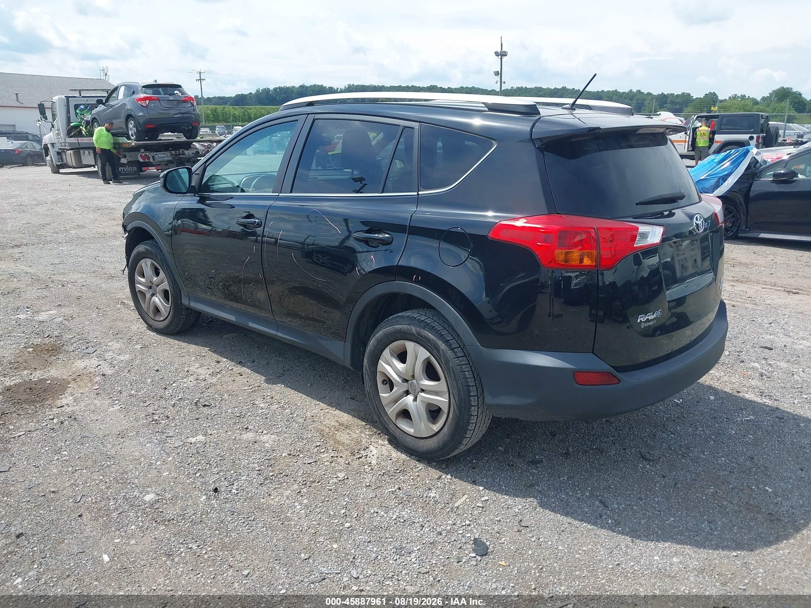 2015 Toyota Rav4 Le Черный vin: 2T3BFREV9FW340770