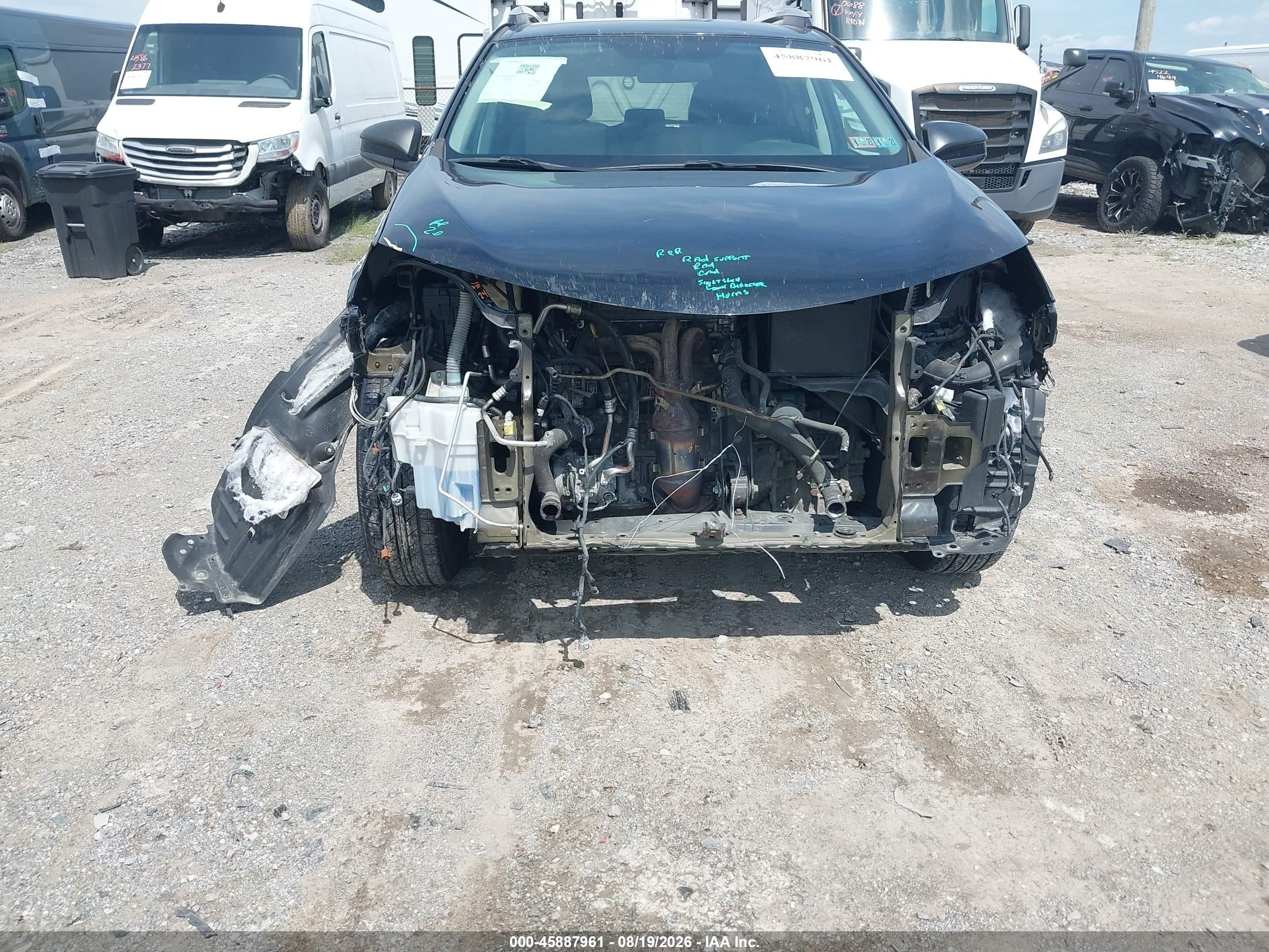 2015 Toyota Rav4 Le Черный vin: 2T3BFREV9FW340770