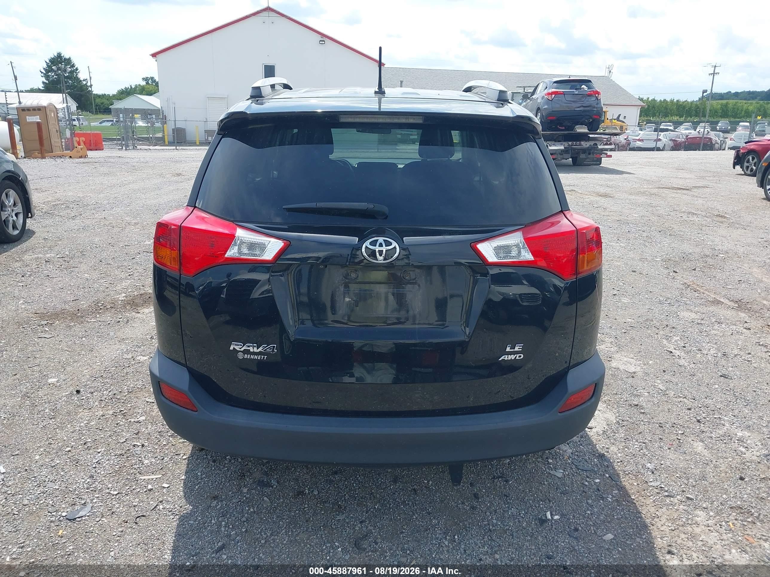2015 Toyota Rav4 Le Черный vin: 2T3BFREV9FW340770