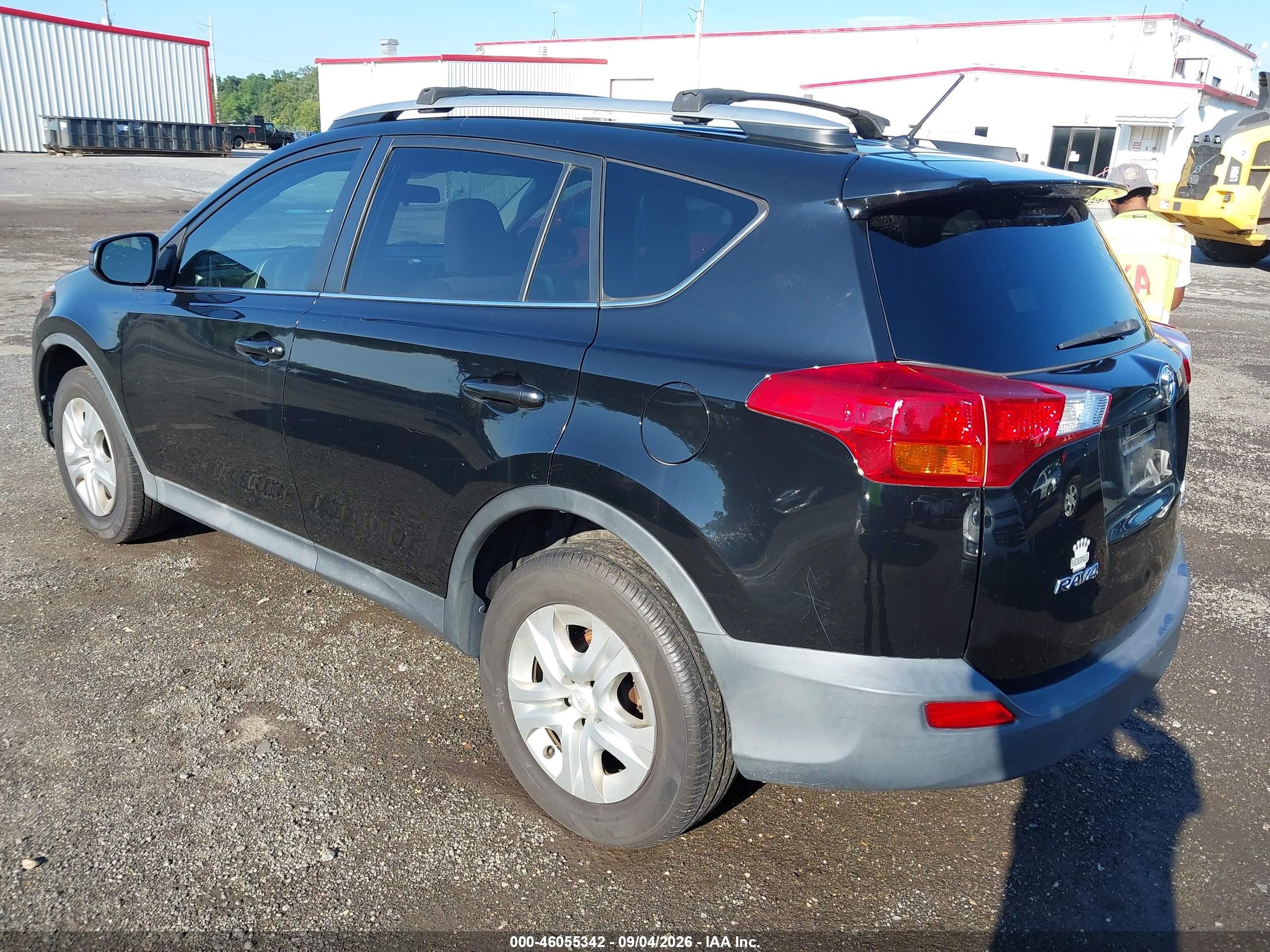 2015 Toyota Rav4 Le Черный vin: 2T3BFREV9FW391282