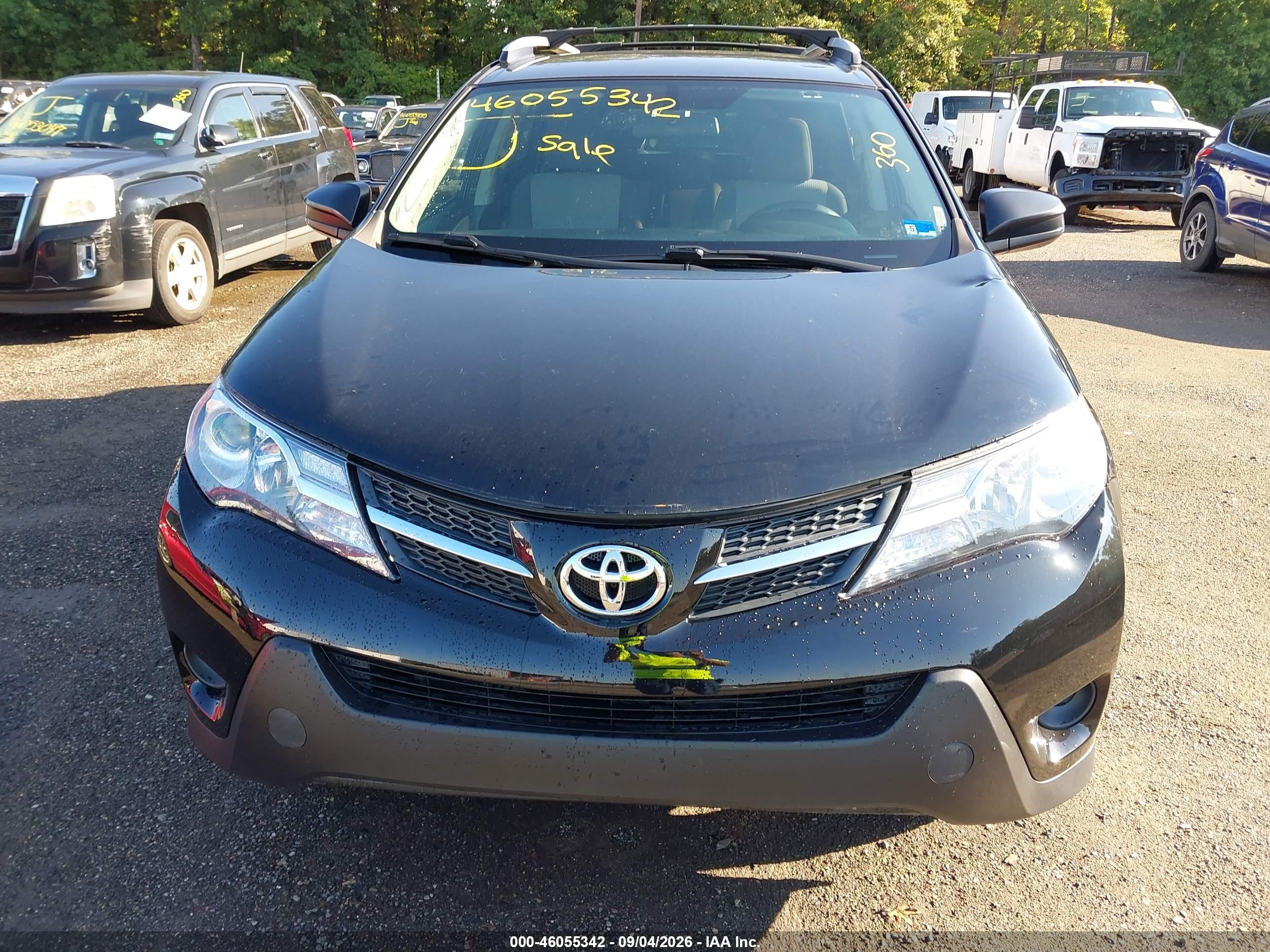 2015 Toyota Rav4 Le Черный vin: 2T3BFREV9FW391282