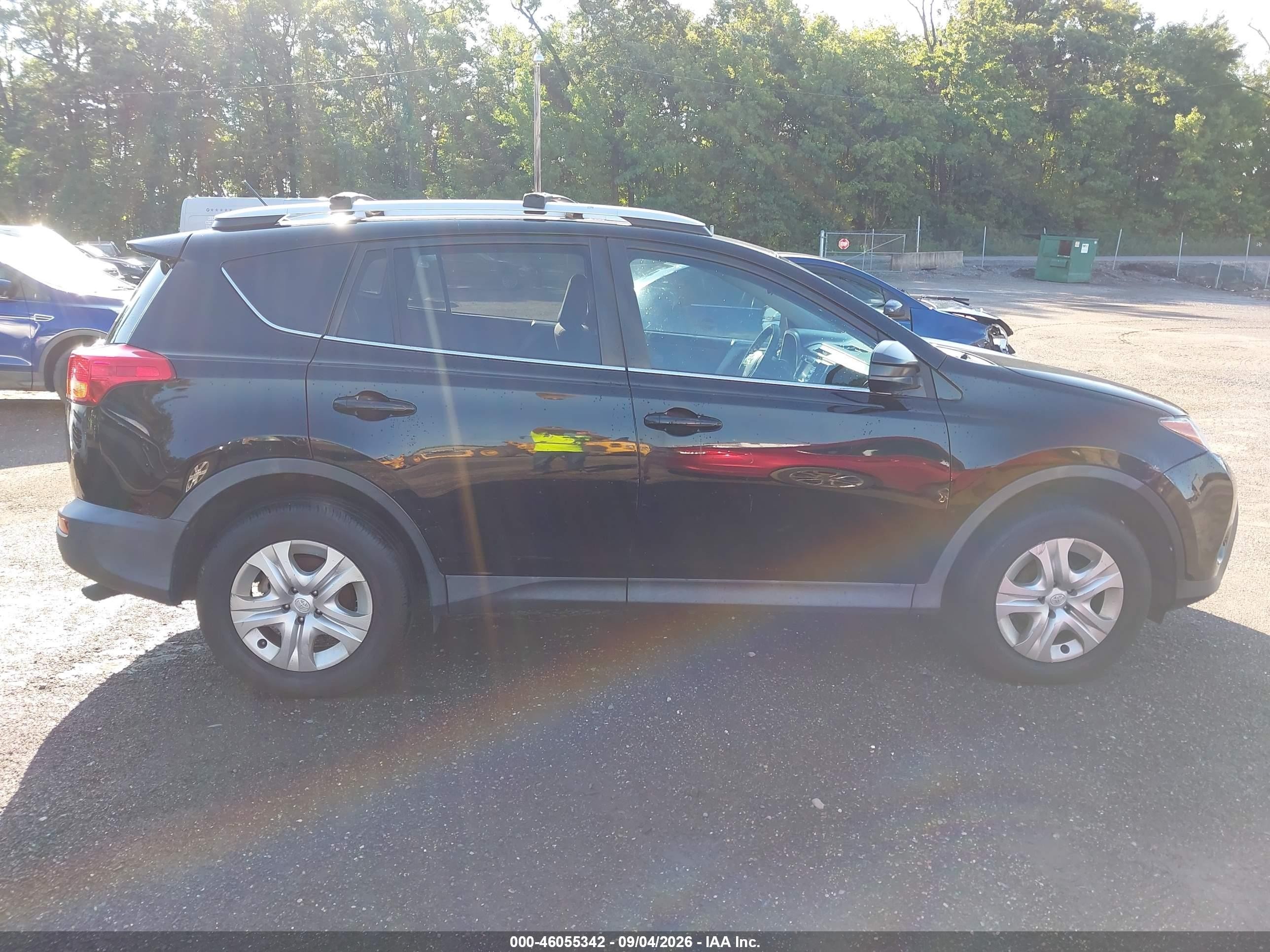 2015 Toyota Rav4 Le Черный vin: 2T3BFREV9FW391282