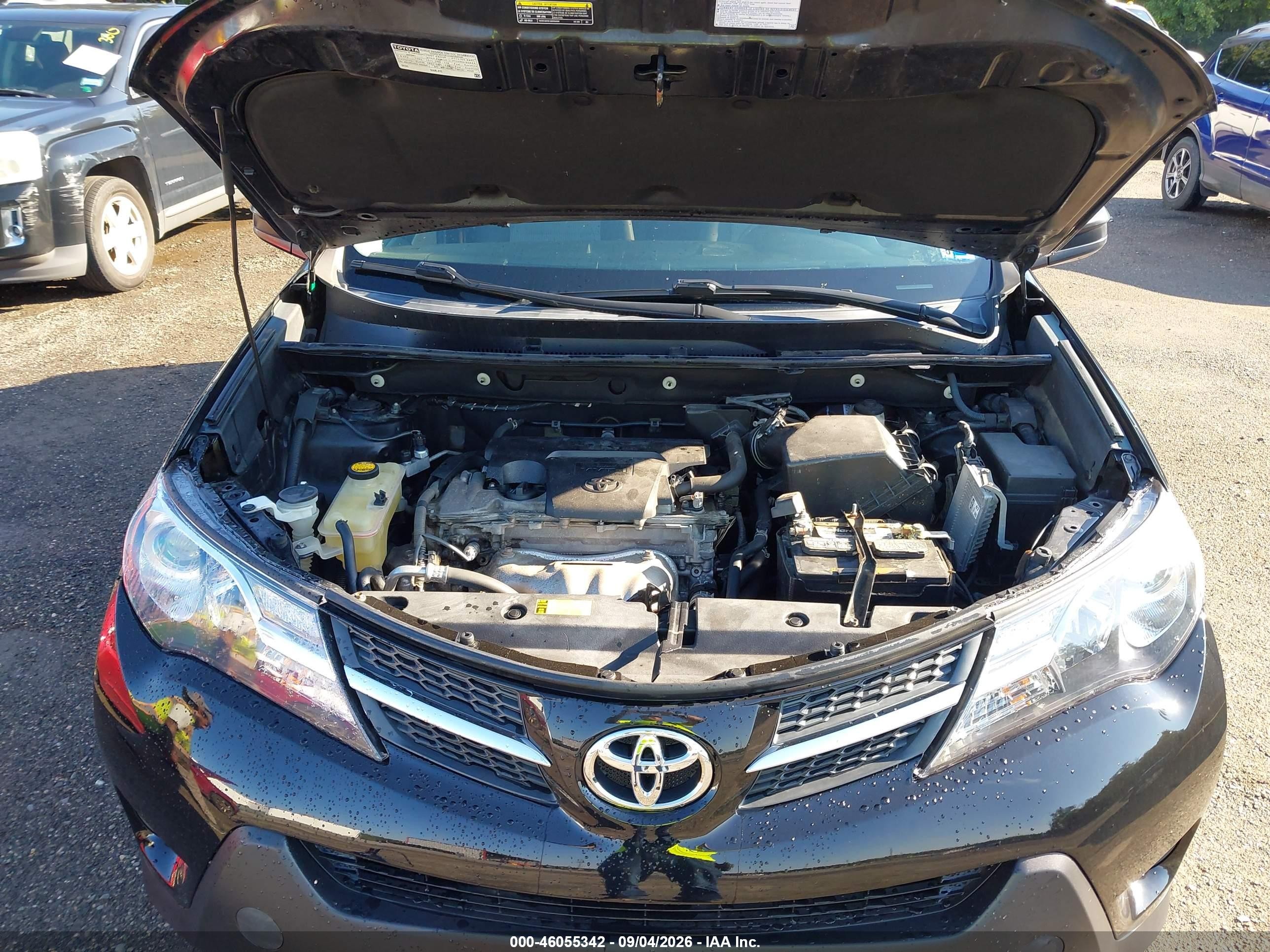 2015 Toyota Rav4 Le Черный vin: 2T3BFREV9FW391282