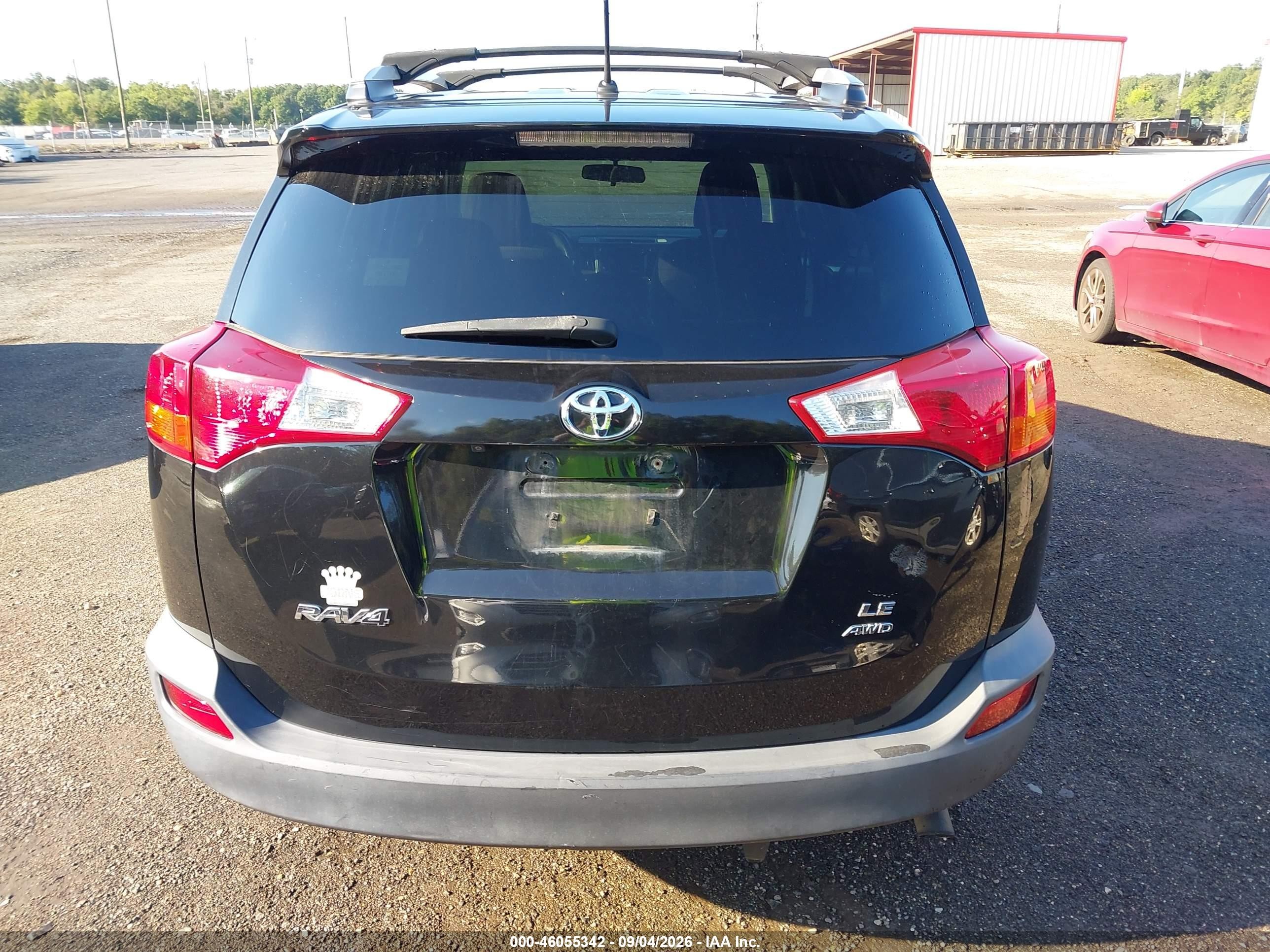 2015 Toyota Rav4 Le Черный vin: 2T3BFREV9FW391282