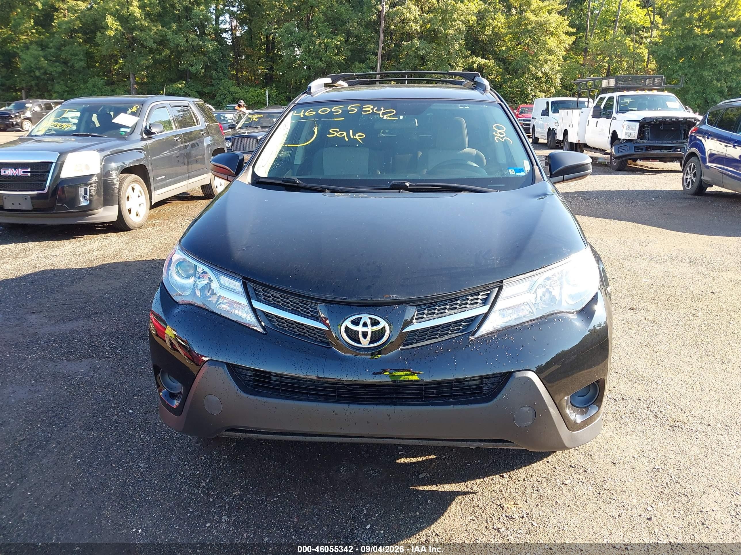 2015 Toyota Rav4 Le Черный vin: 2T3BFREV9FW391282