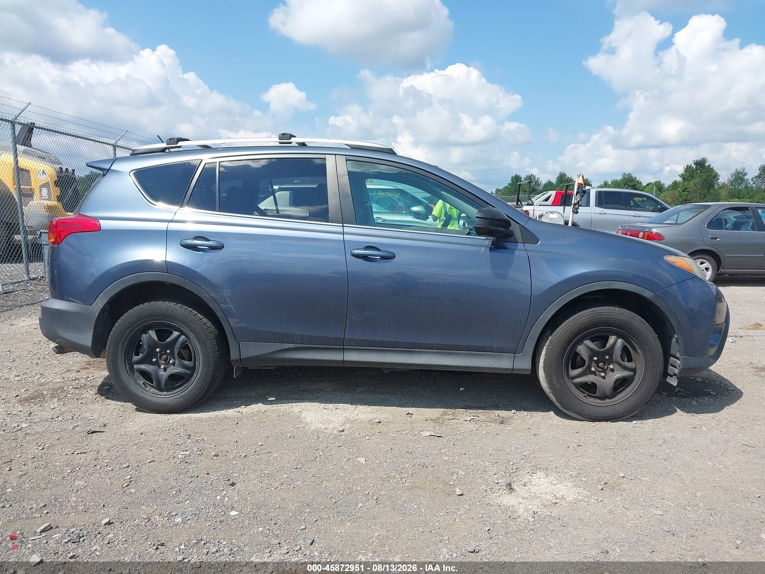 2013 Toyota Rav4 Le Blue vin: 2T3BFREVXDW019771