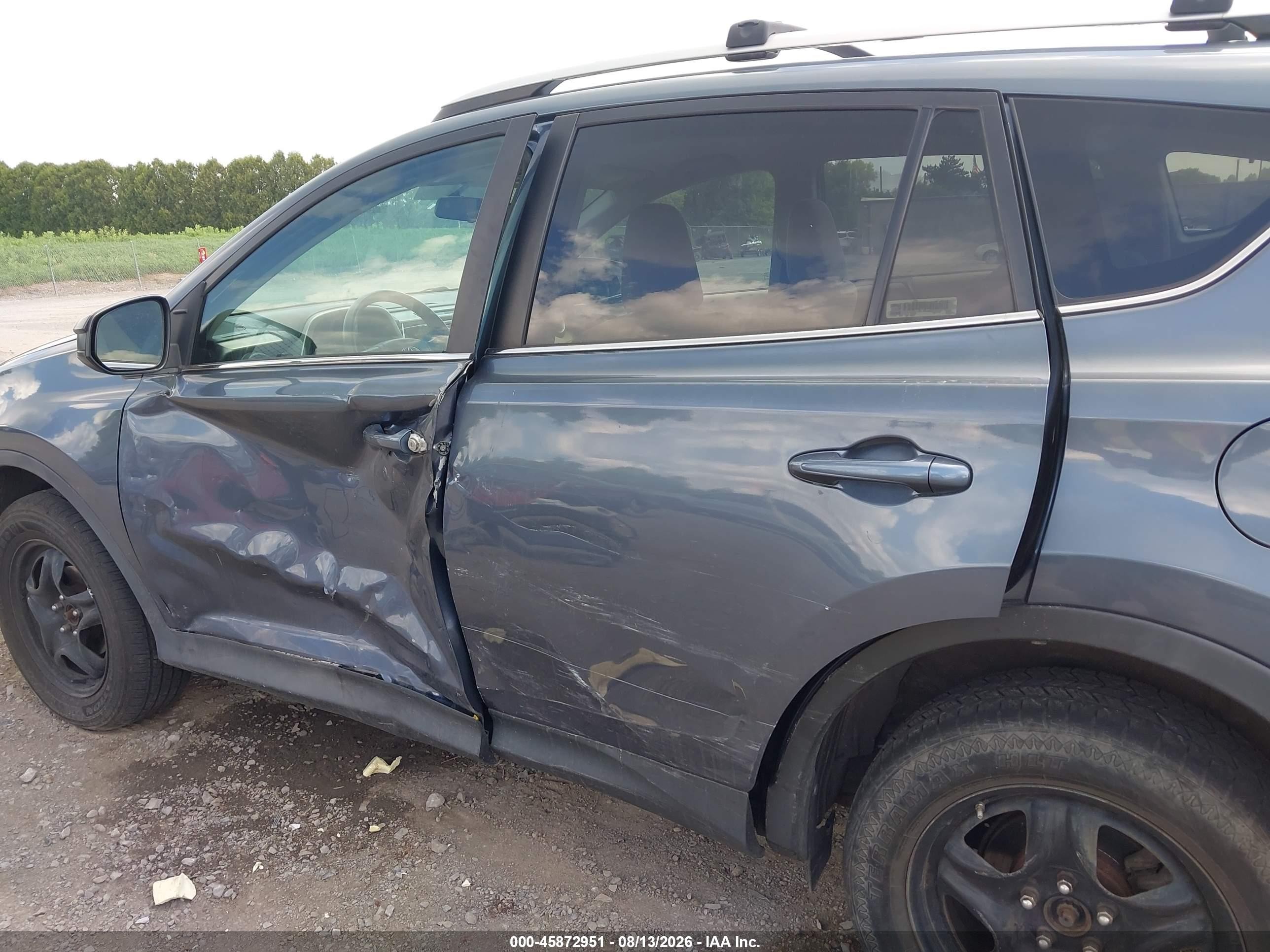 2013 Toyota Rav4 Le Blue vin: 2T3BFREVXDW019771