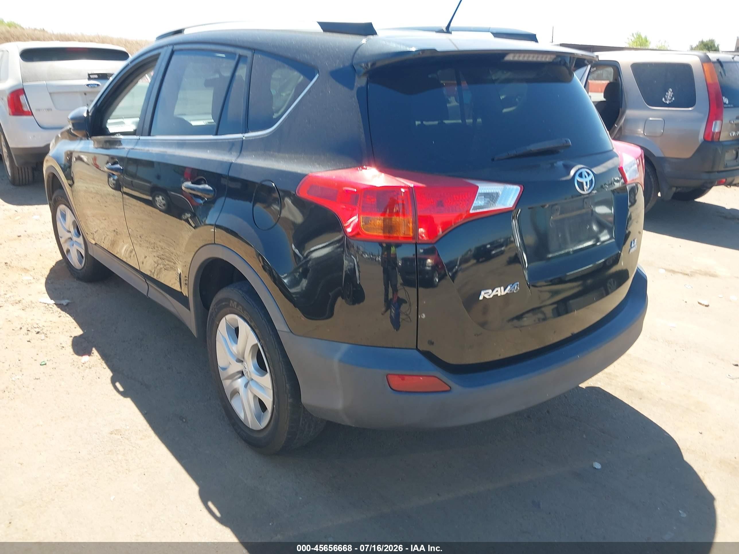 2013 Toyota Rav4 Le Black vin: 2T3BFREVXDW033458