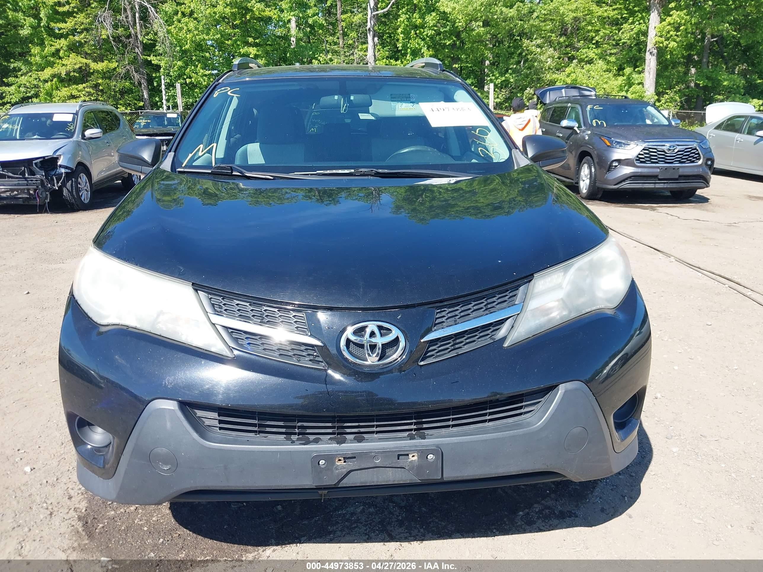 2013 Toyota Rav4 Le Black vin: 2T3BFREVXDW051572