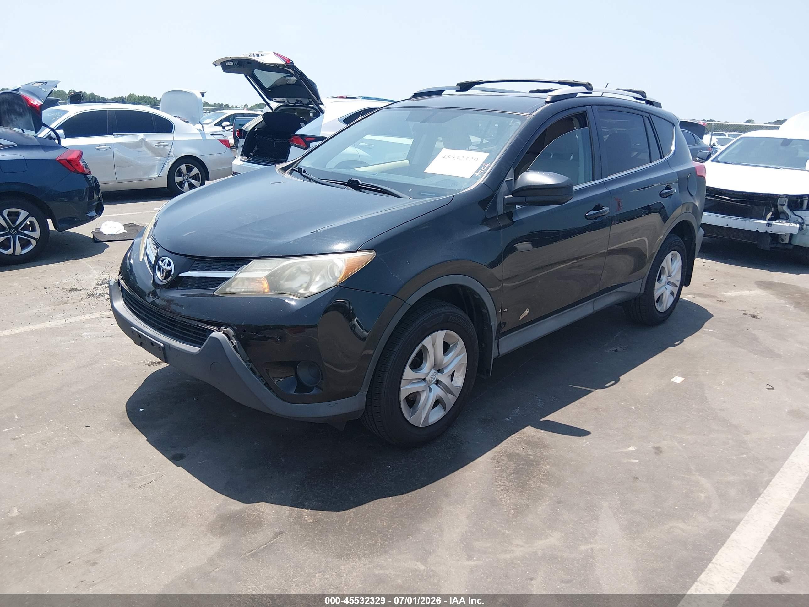 2013 Toyota Rav4 Le Black vin: 2T3BFREVXDW059705