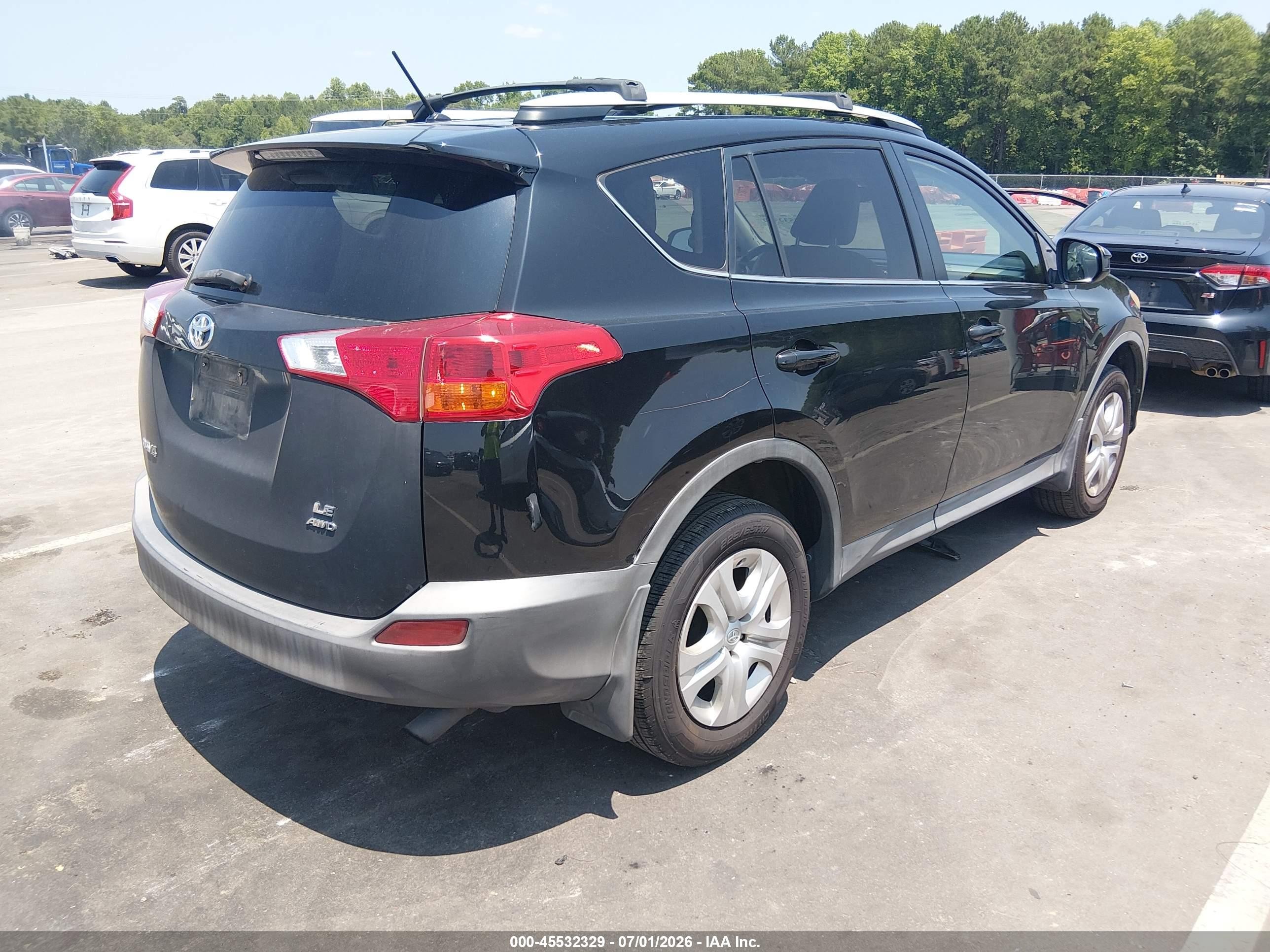 2013 Toyota Rav4 Le Black vin: 2T3BFREVXDW059705