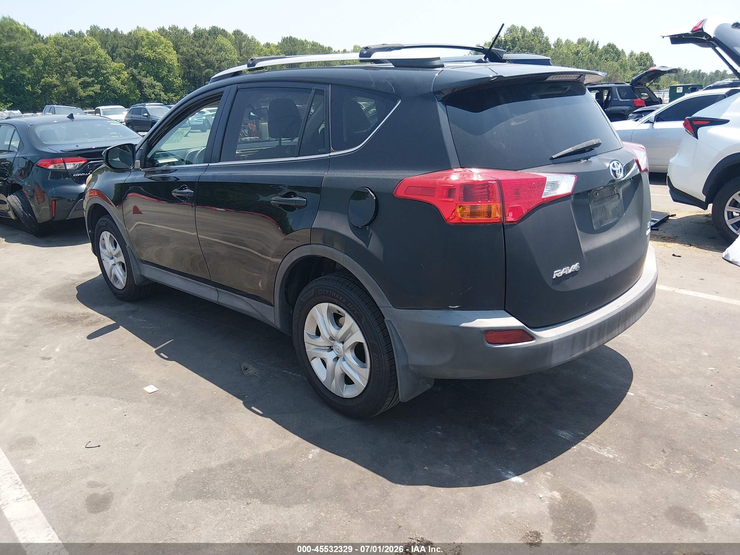 2013 Toyota Rav4 Le Black vin: 2T3BFREVXDW059705