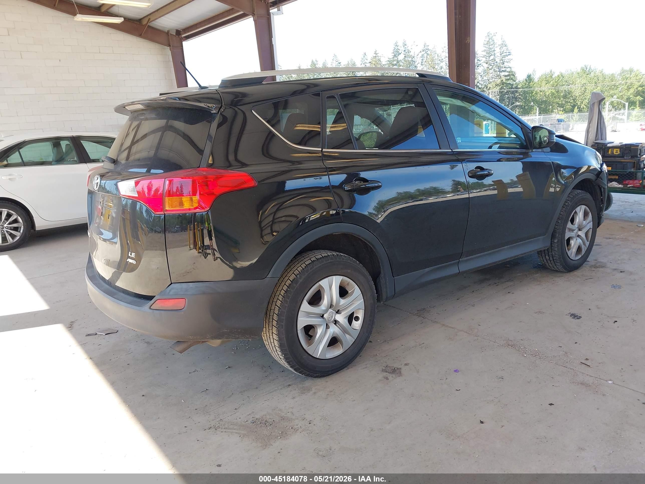 2013 Toyota Rav4 Le Black vin: 2T3BFREVXDW066394