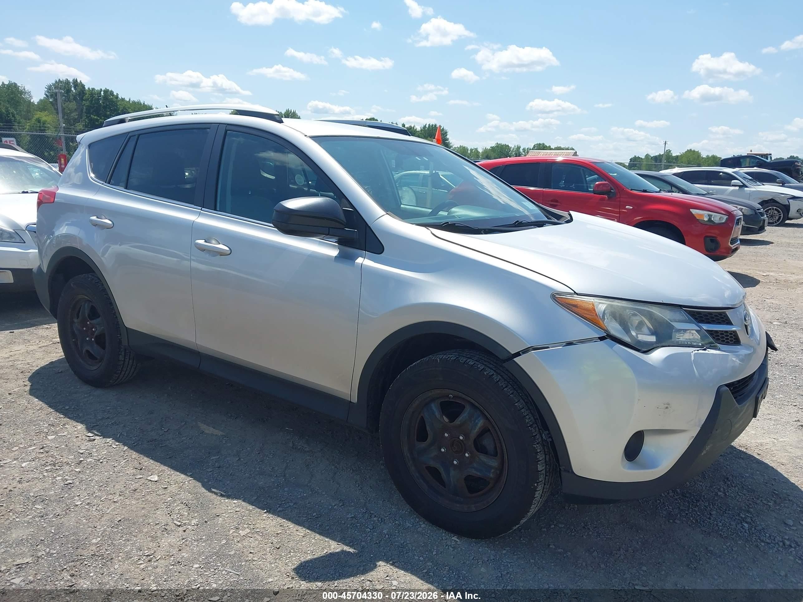 2013 Toyota Rav4 Le Silver vin: 2T3BFREVXDW092249