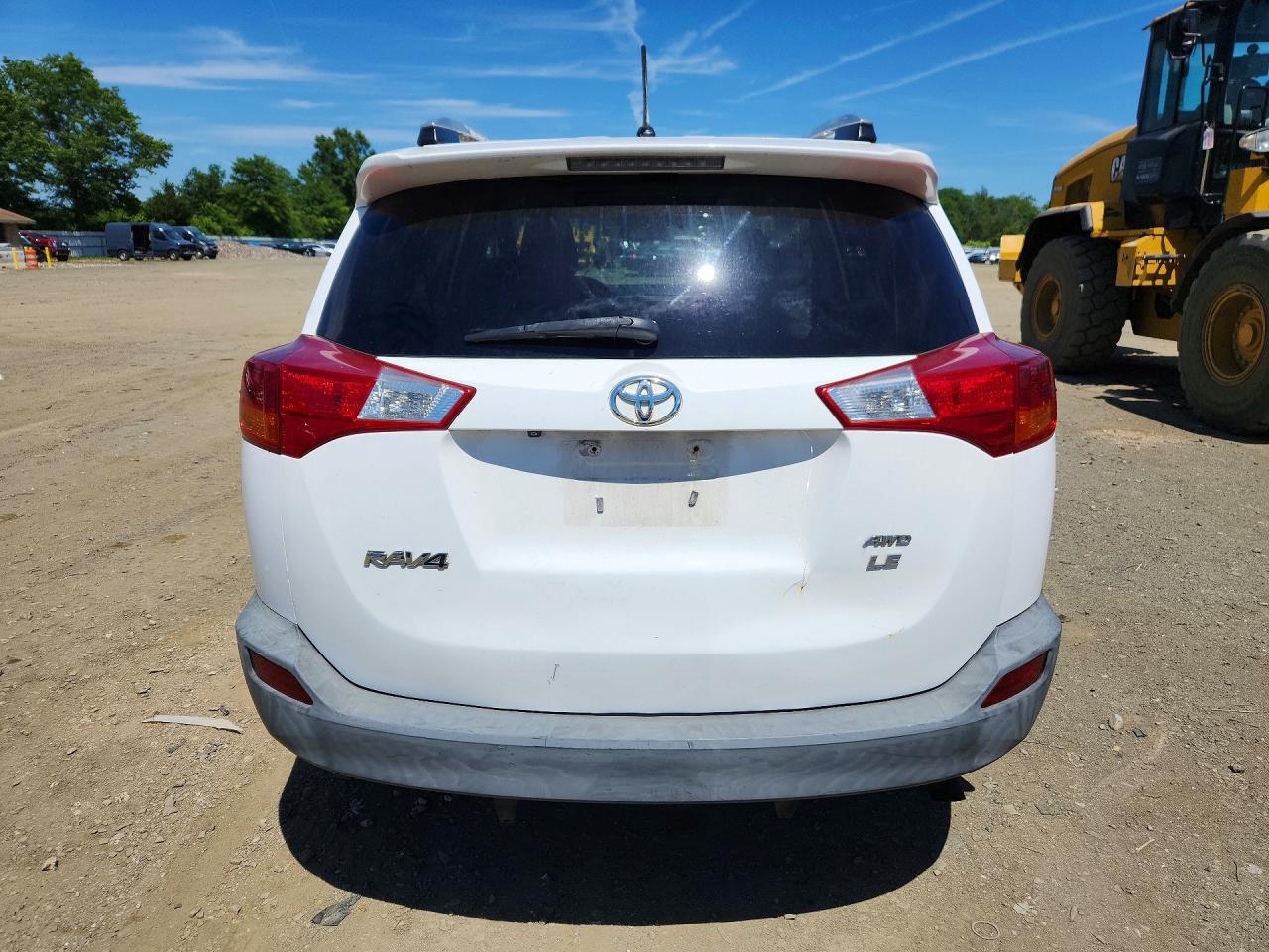2013 Toyota Rav4 Le White vin: 2T3BFREVXDW115660