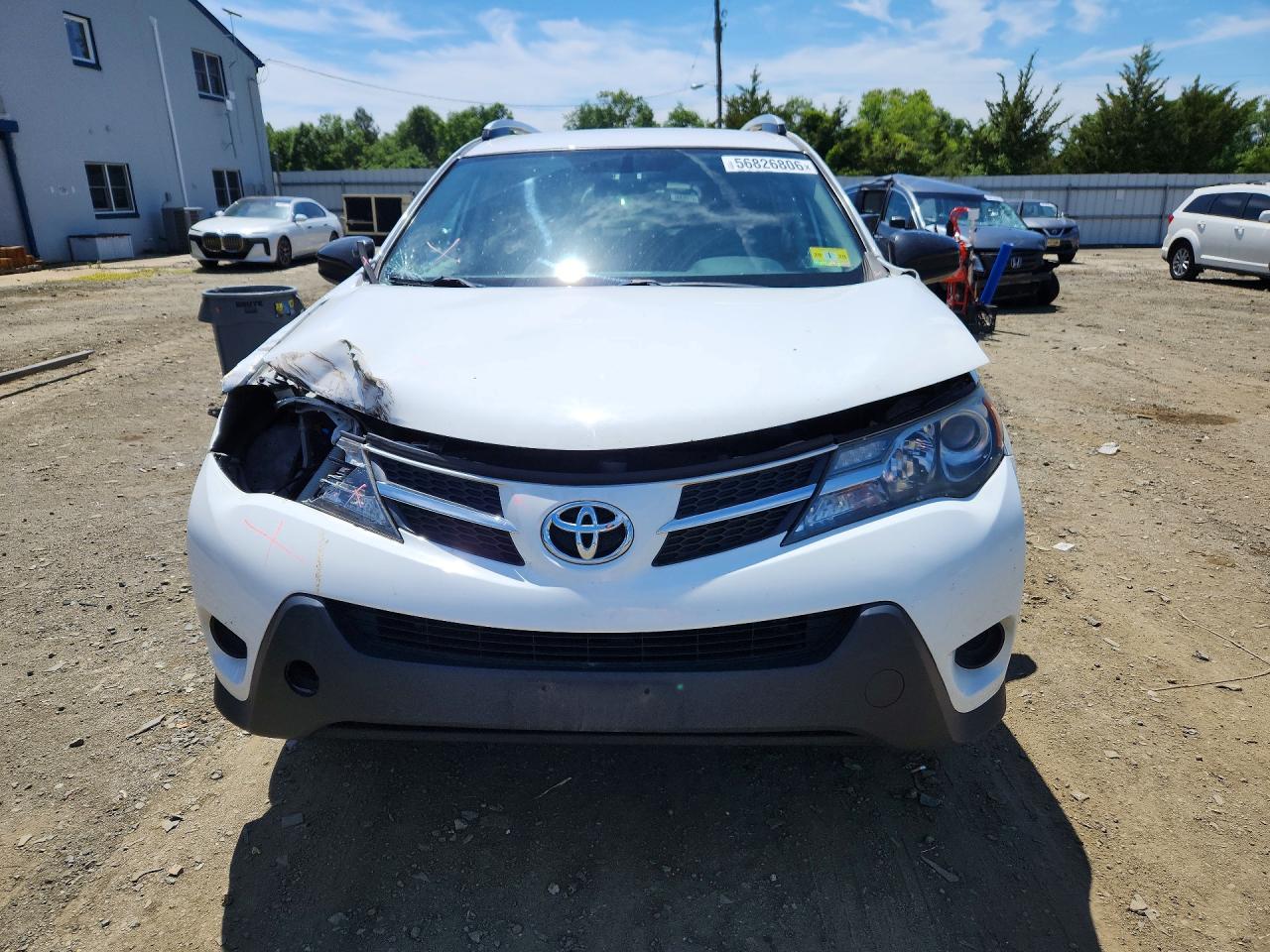 2013 Toyota Rav4 Le White vin: 2T3BFREVXDW115660