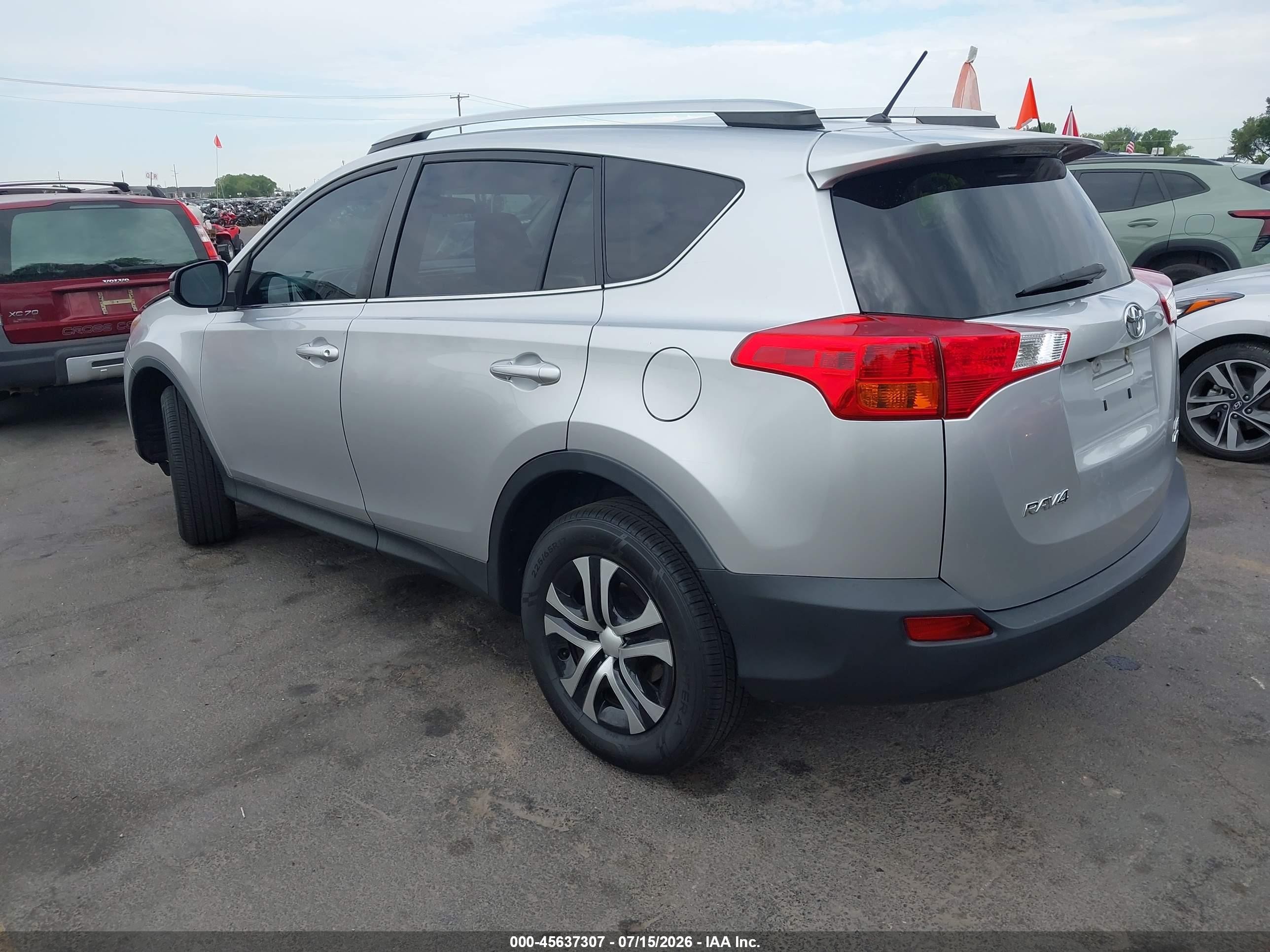 2014 Toyota Rav4 Le Silver vin: 2T3BFREVXEW146909