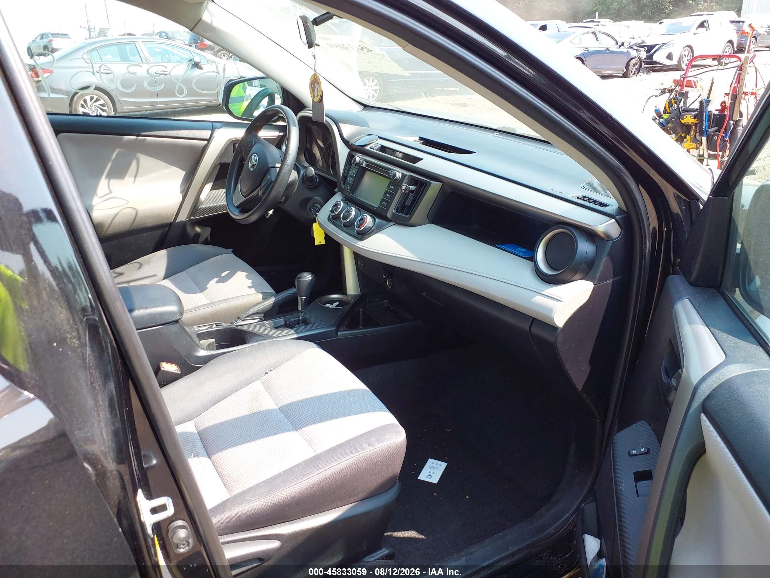 2015 Toyota Rav4 Le Черный vin: 2T3BFREVXFW365855