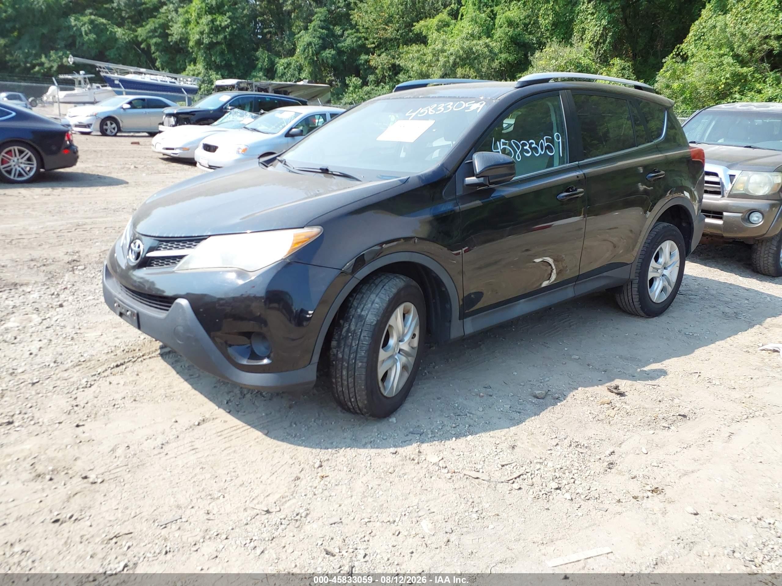 2015 Toyota Rav4 Le Черный vin: 2T3BFREVXFW365855