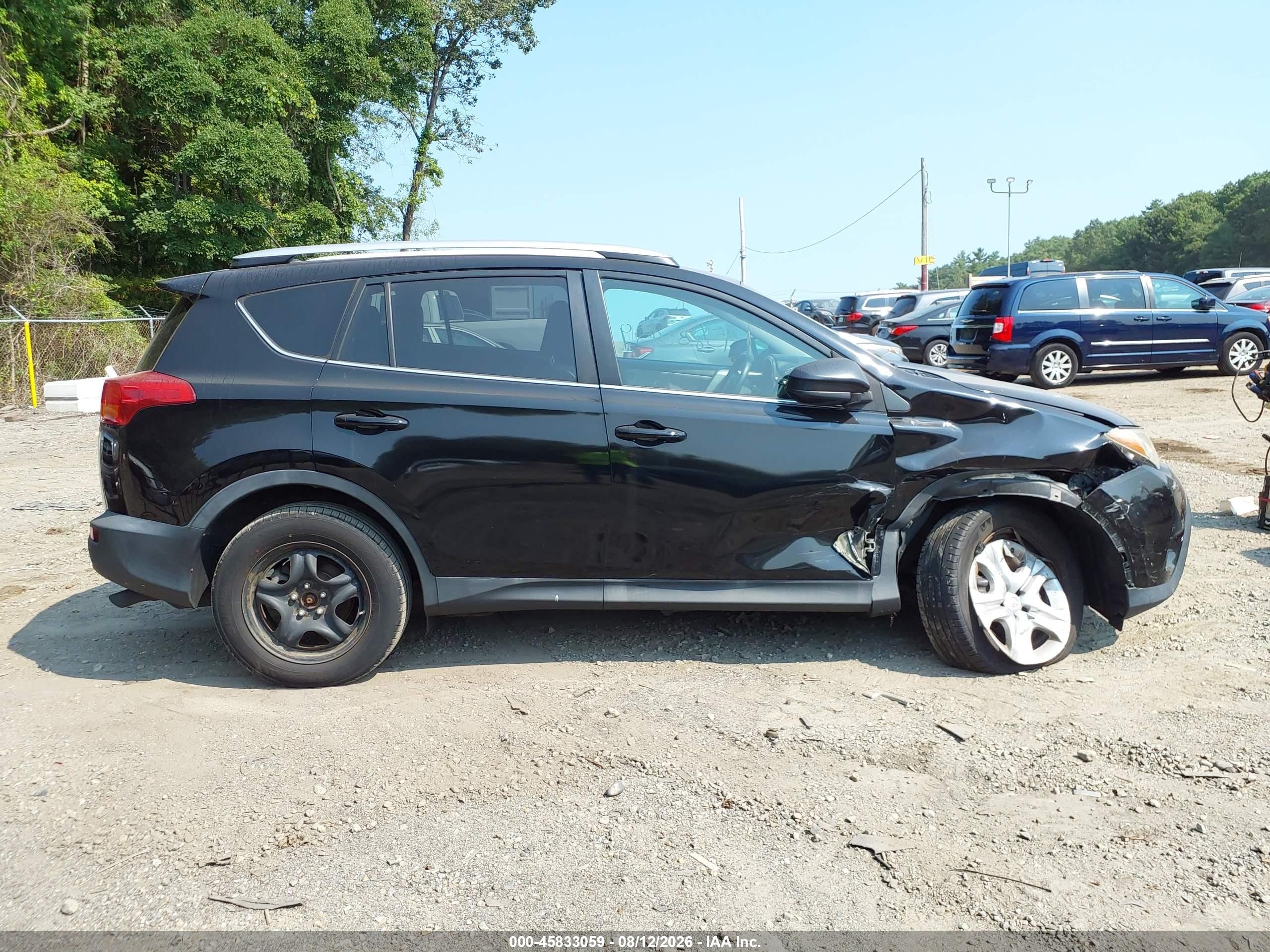 2015 Toyota Rav4 Le Черный vin: 2T3BFREVXFW365855