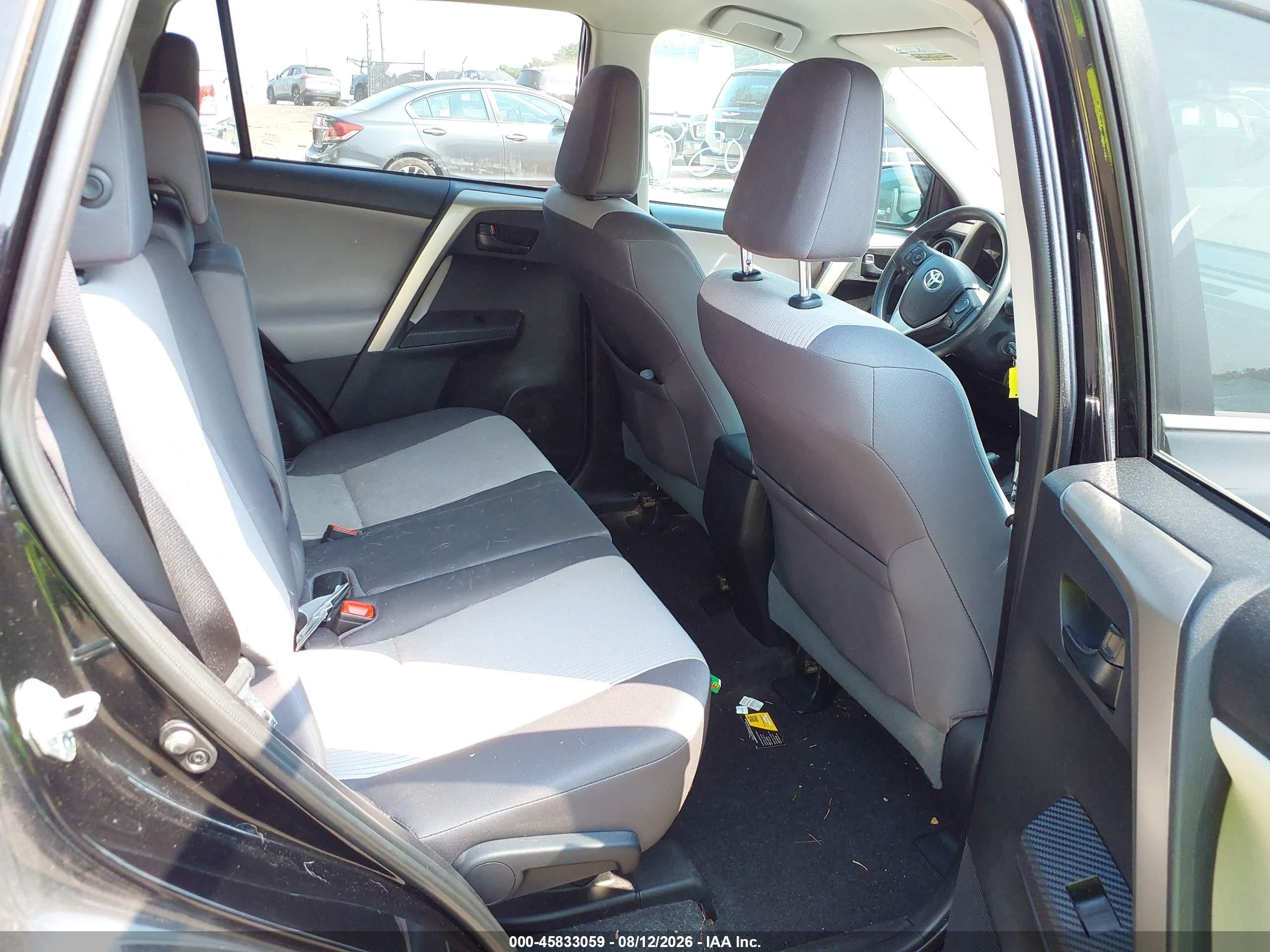 2015 Toyota Rav4 Le Черный vin: 2T3BFREVXFW365855