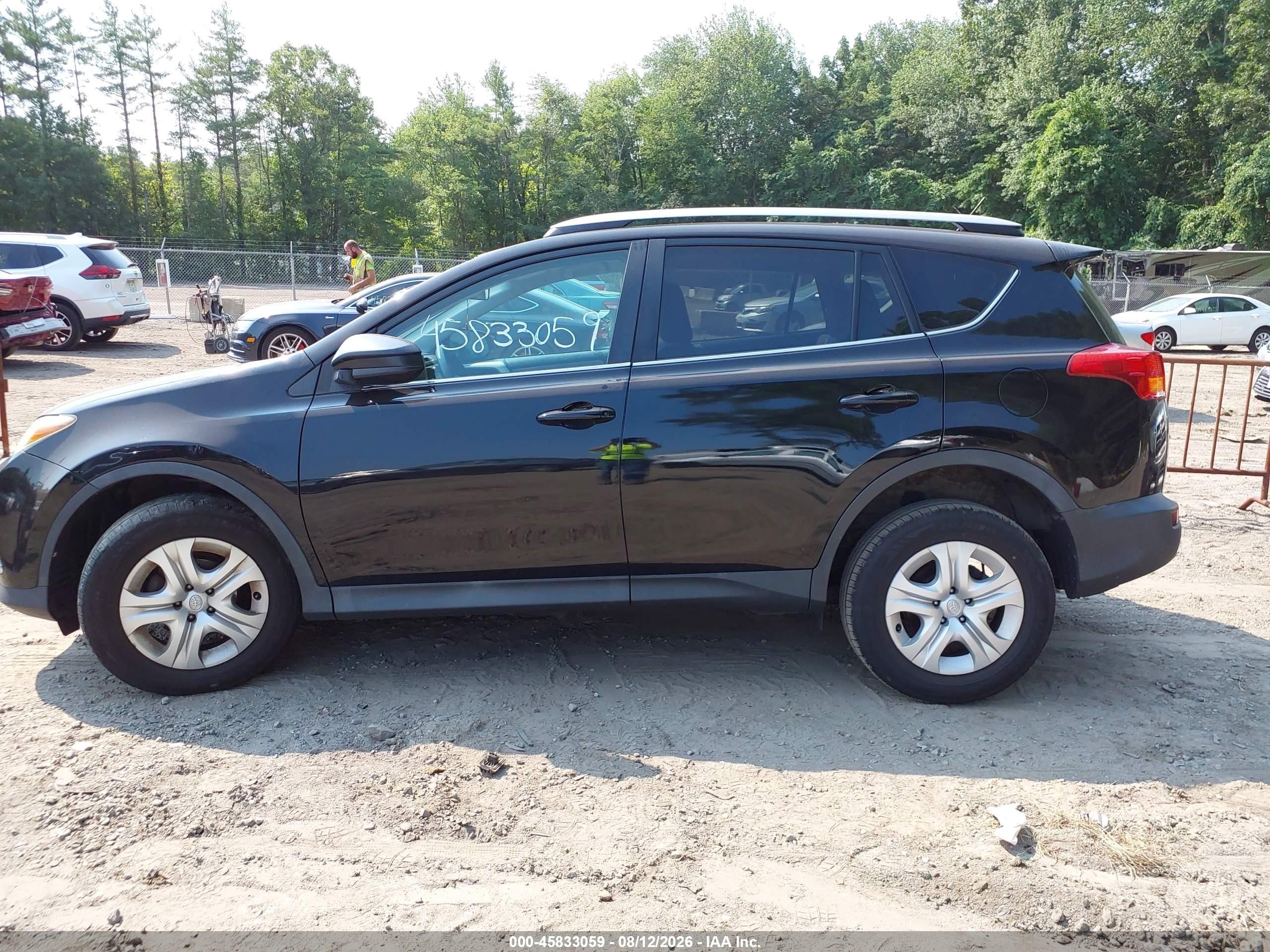 2015 Toyota Rav4 Le Черный vin: 2T3BFREVXFW365855
