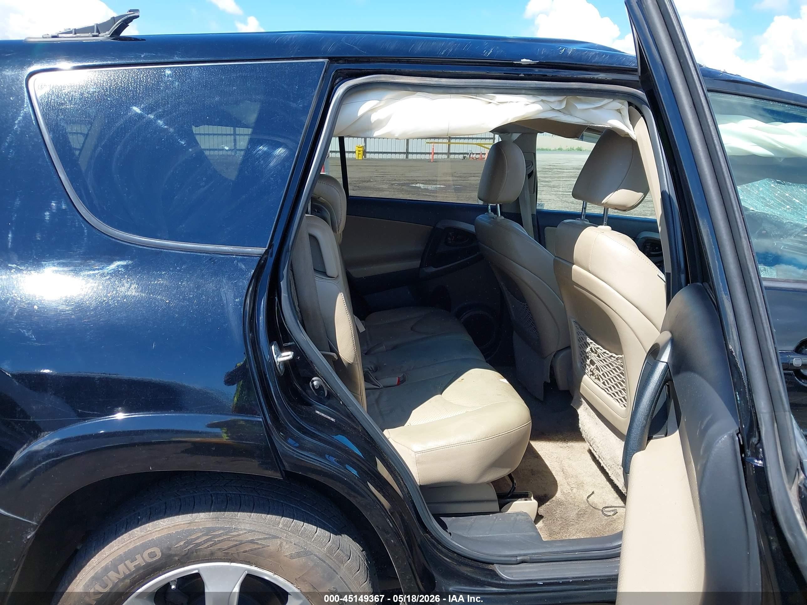 2009 Toyota Rav4 Limited V6 Black vin: 2T3BK31V19W012813