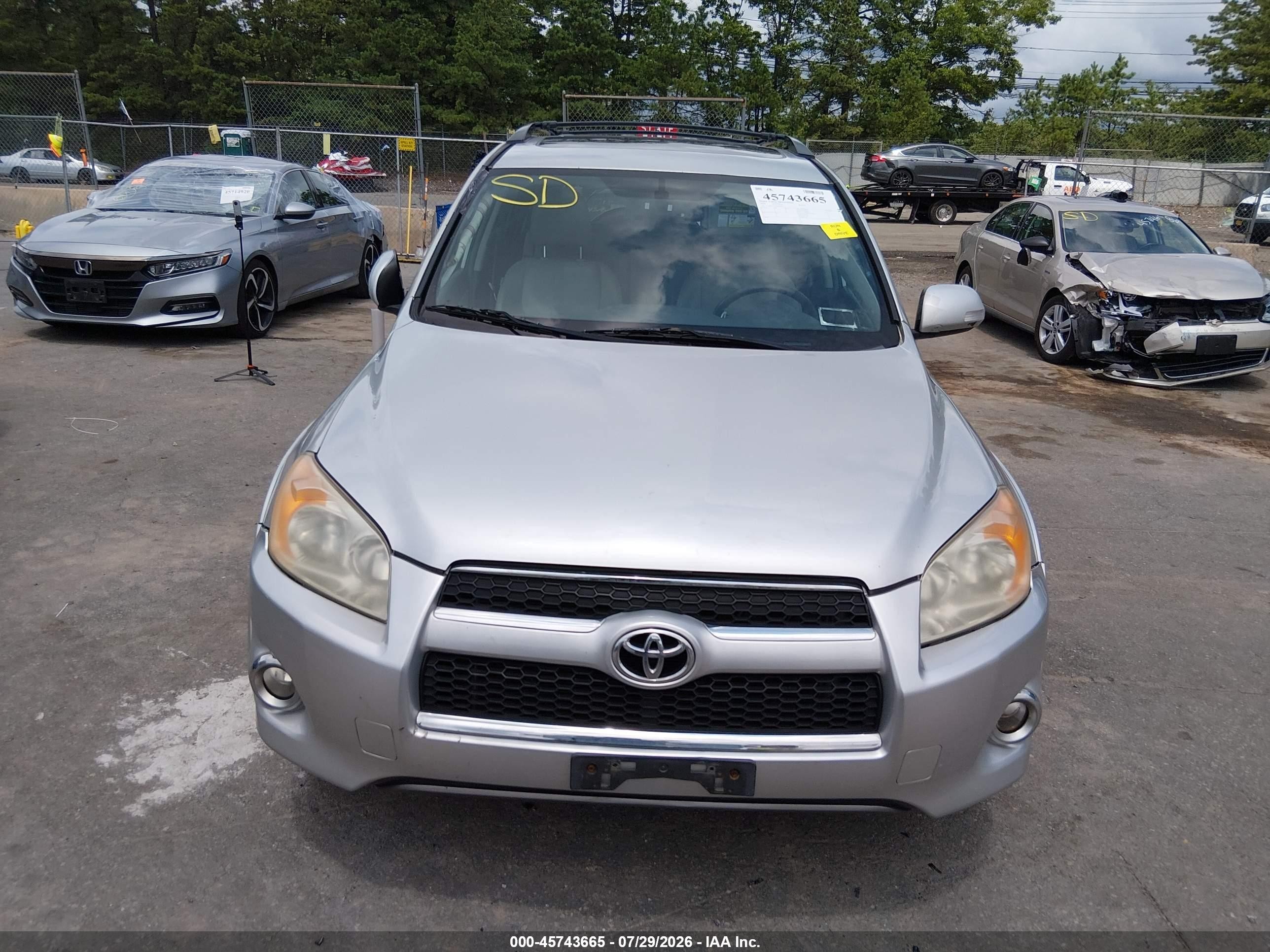2009 Toyota Rav4 Limited V6 Silver vin: 2T3BK31V59W007677