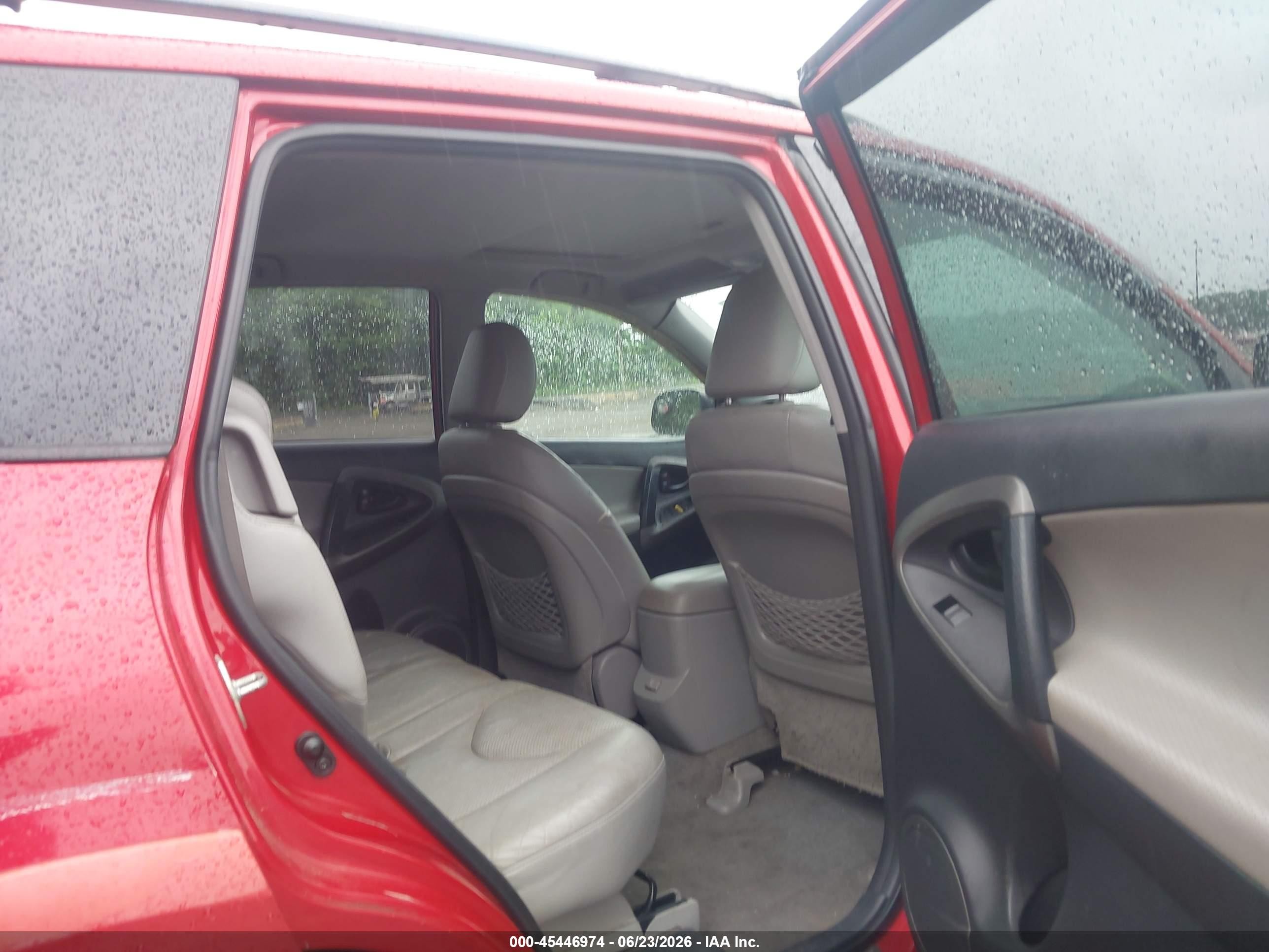 2009 Toyota Rav4 Limited V6 Red vin: 2T3BK31V69W004108