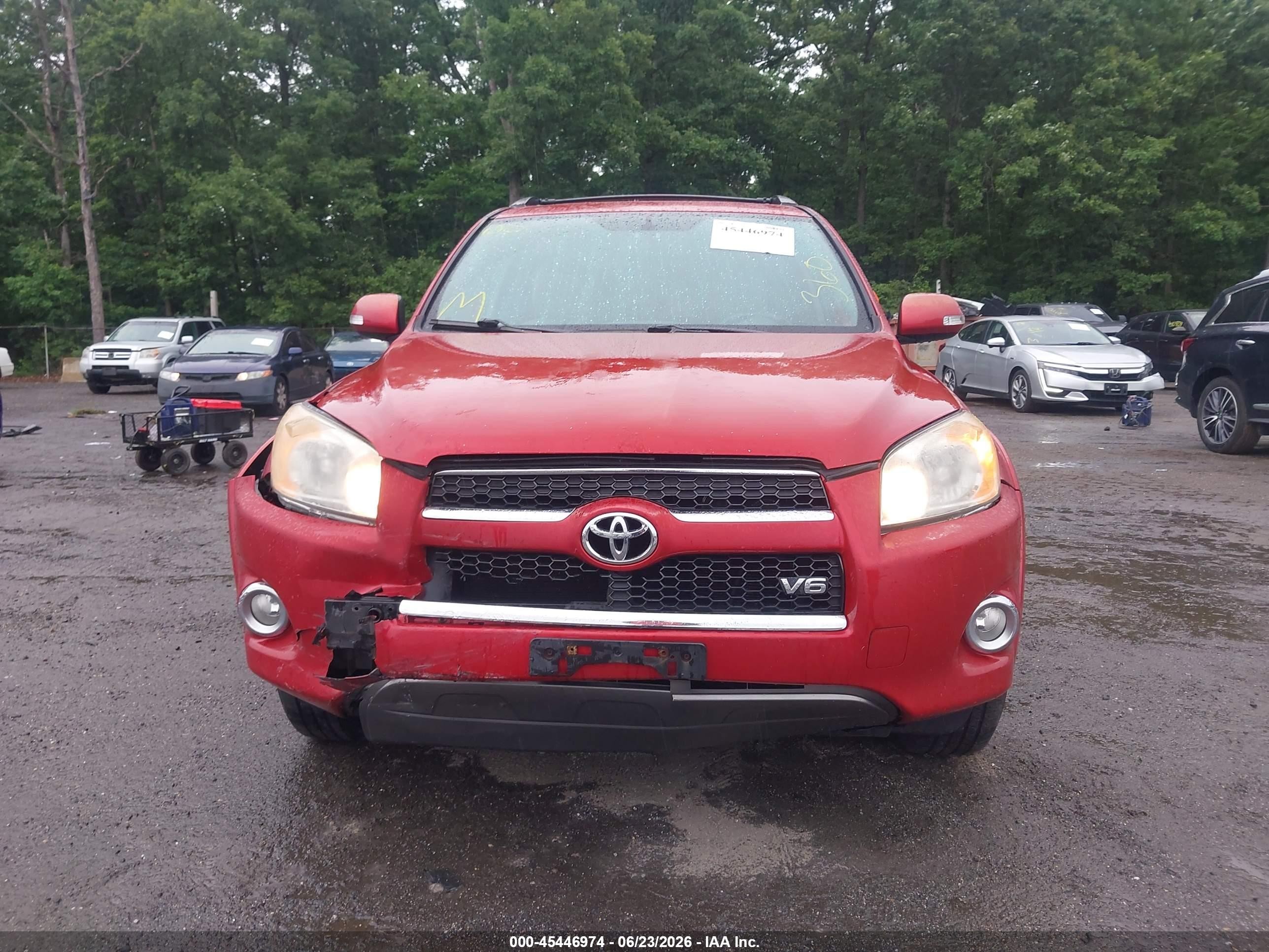2009 Toyota Rav4 Limited V6 Red vin: 2T3BK31V69W004108