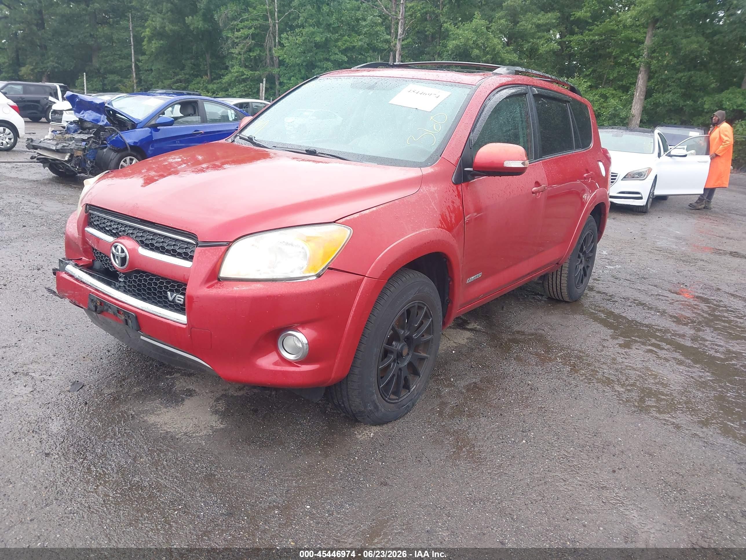 2009 Toyota Rav4 Limited V6 Red vin: 2T3BK31V69W004108