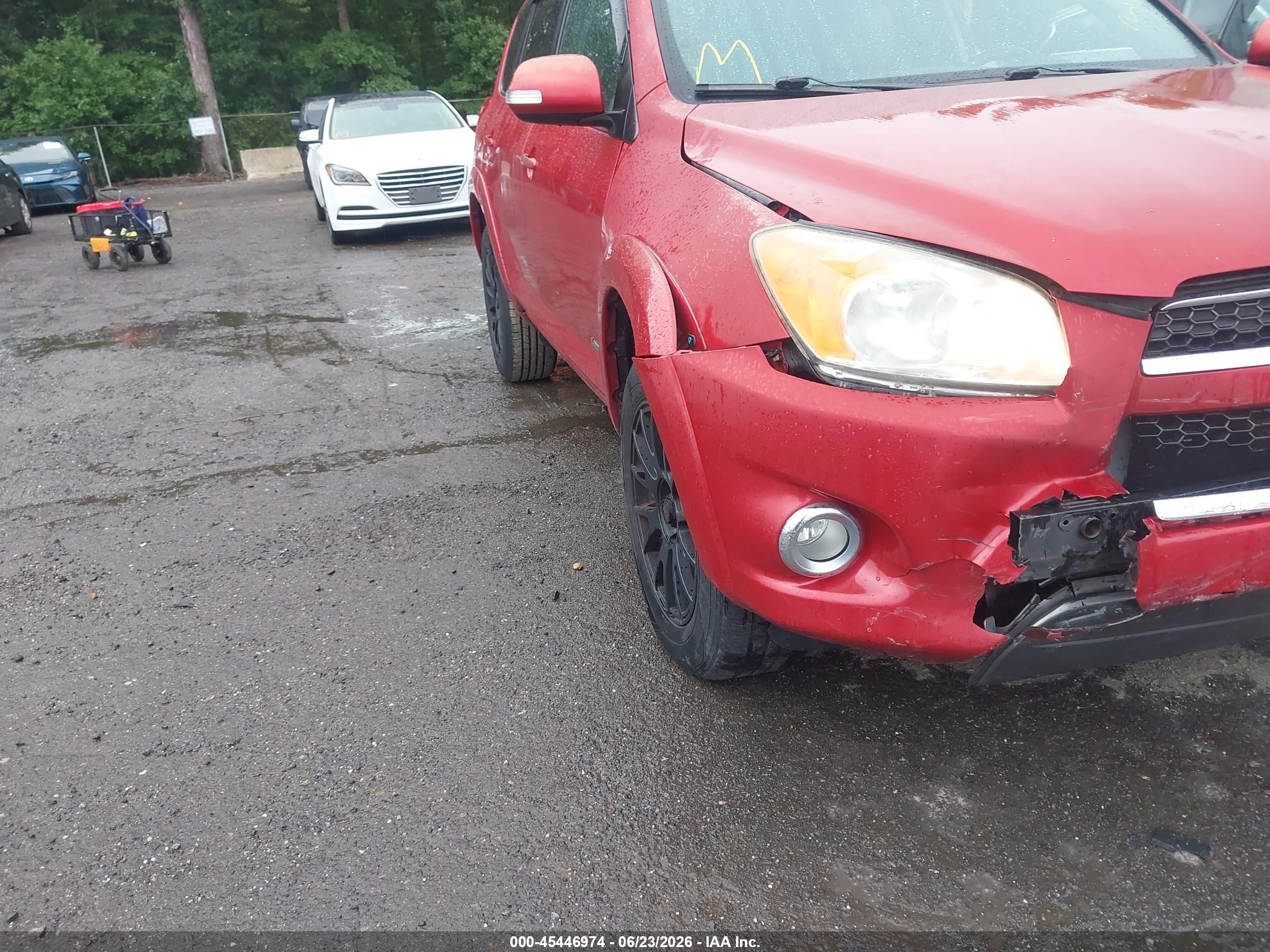 2009 Toyota Rav4 Limited V6 Red vin: 2T3BK31V69W004108