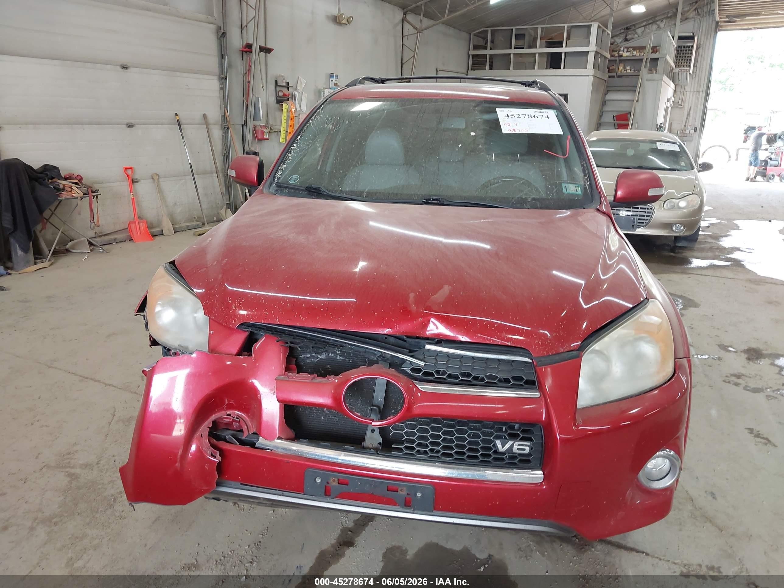 2009 Toyota Rav4 Limited V6 Red vin: 2T3BK31V69W009129