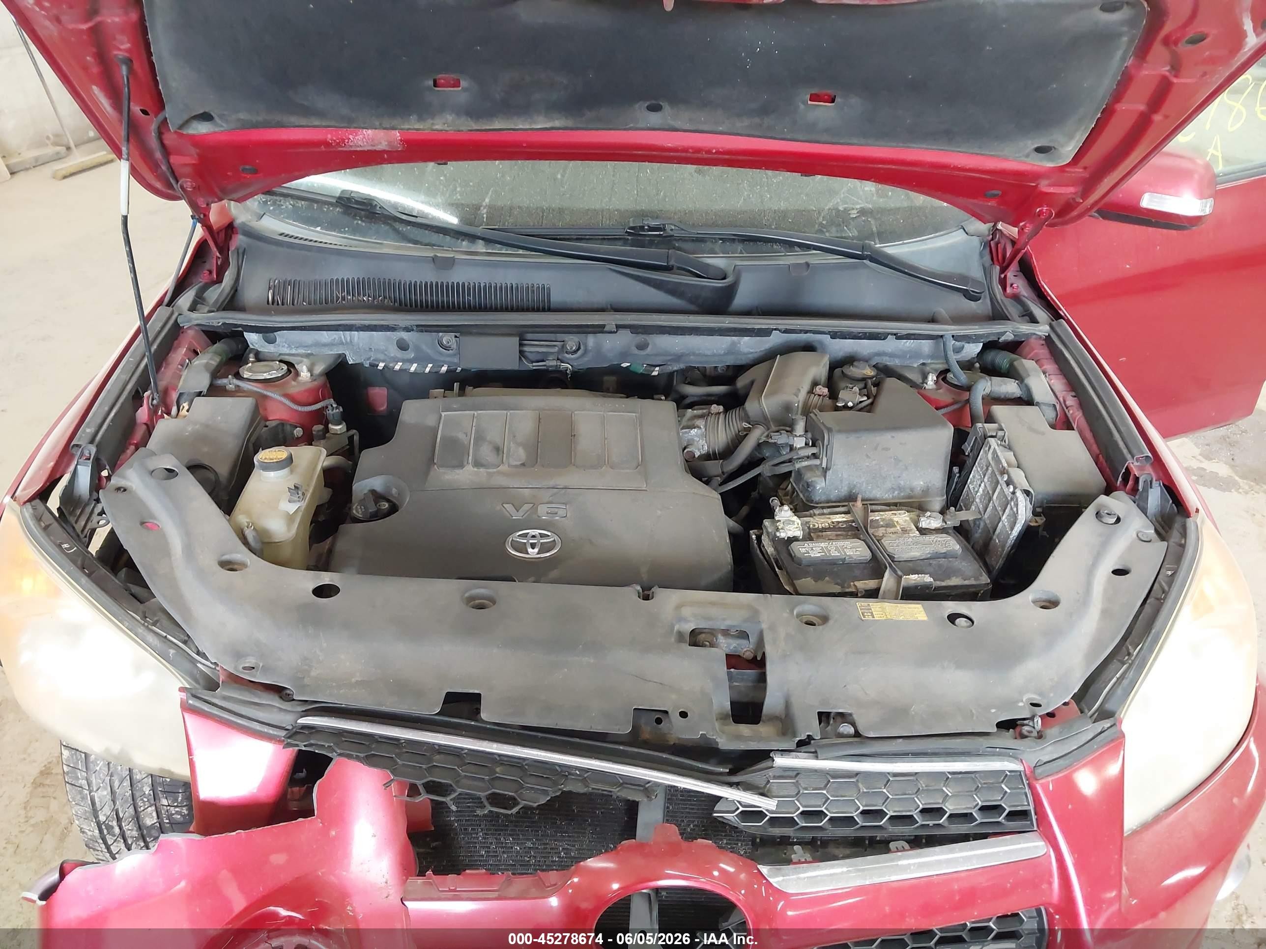 2009 Toyota Rav4 Limited V6 Red vin: 2T3BK31V69W009129
