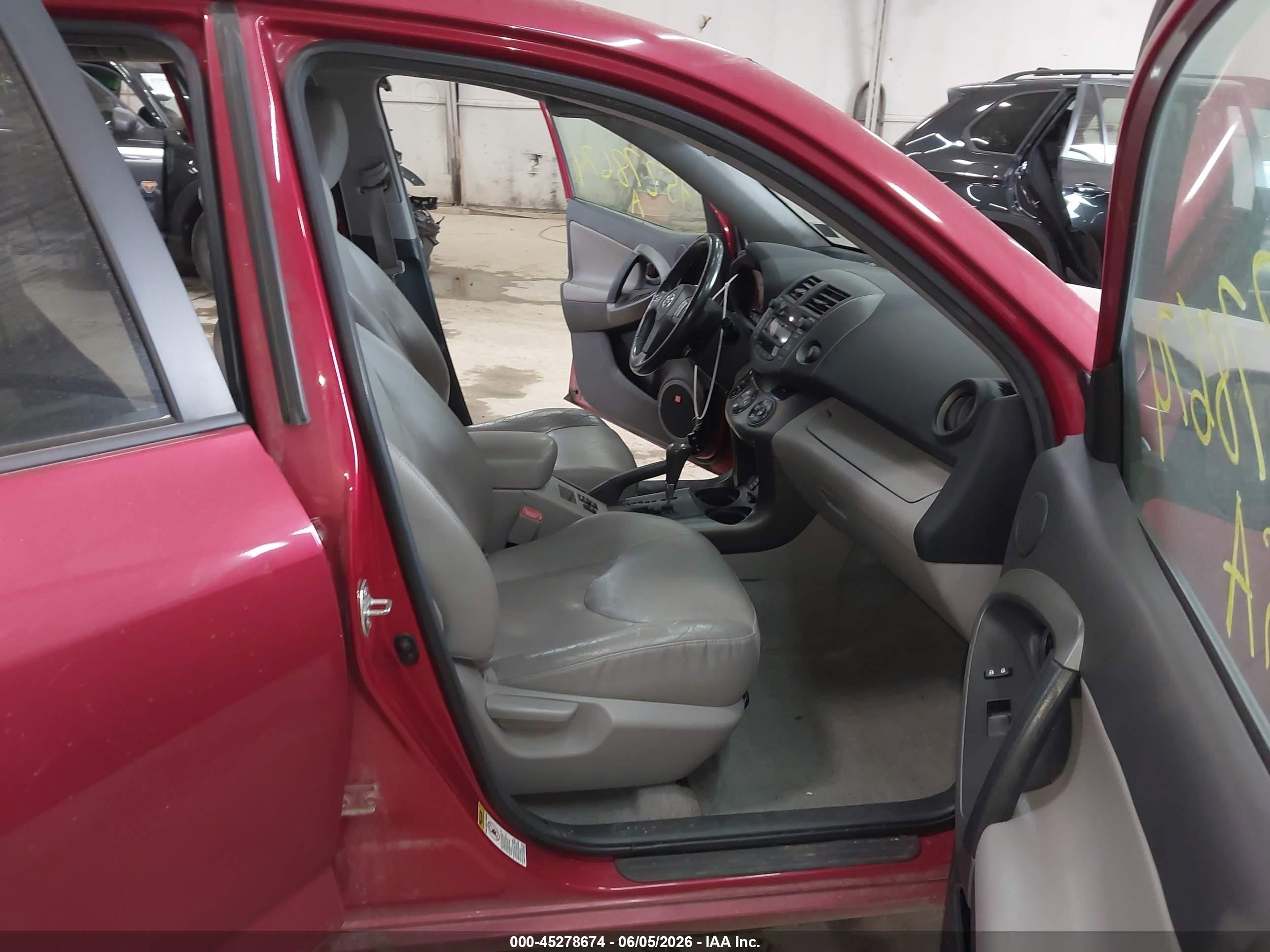 2009 Toyota Rav4 Limited V6 Red vin: 2T3BK31V69W009129