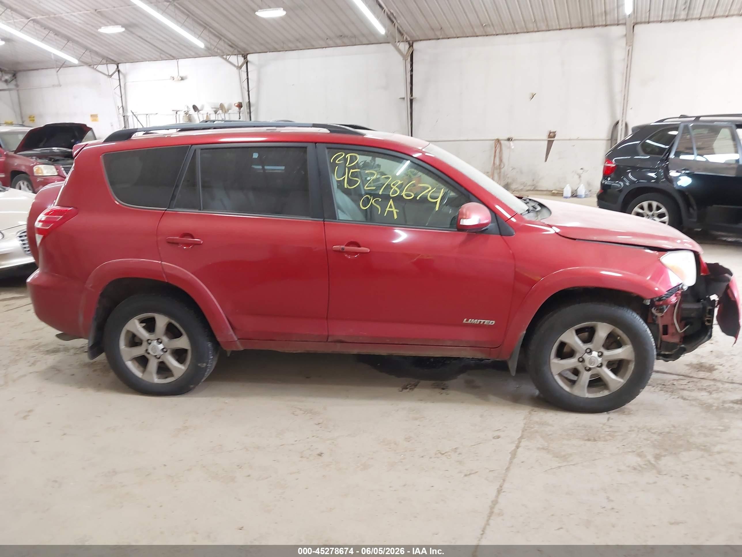 2009 Toyota Rav4 Limited V6 Red vin: 2T3BK31V69W009129