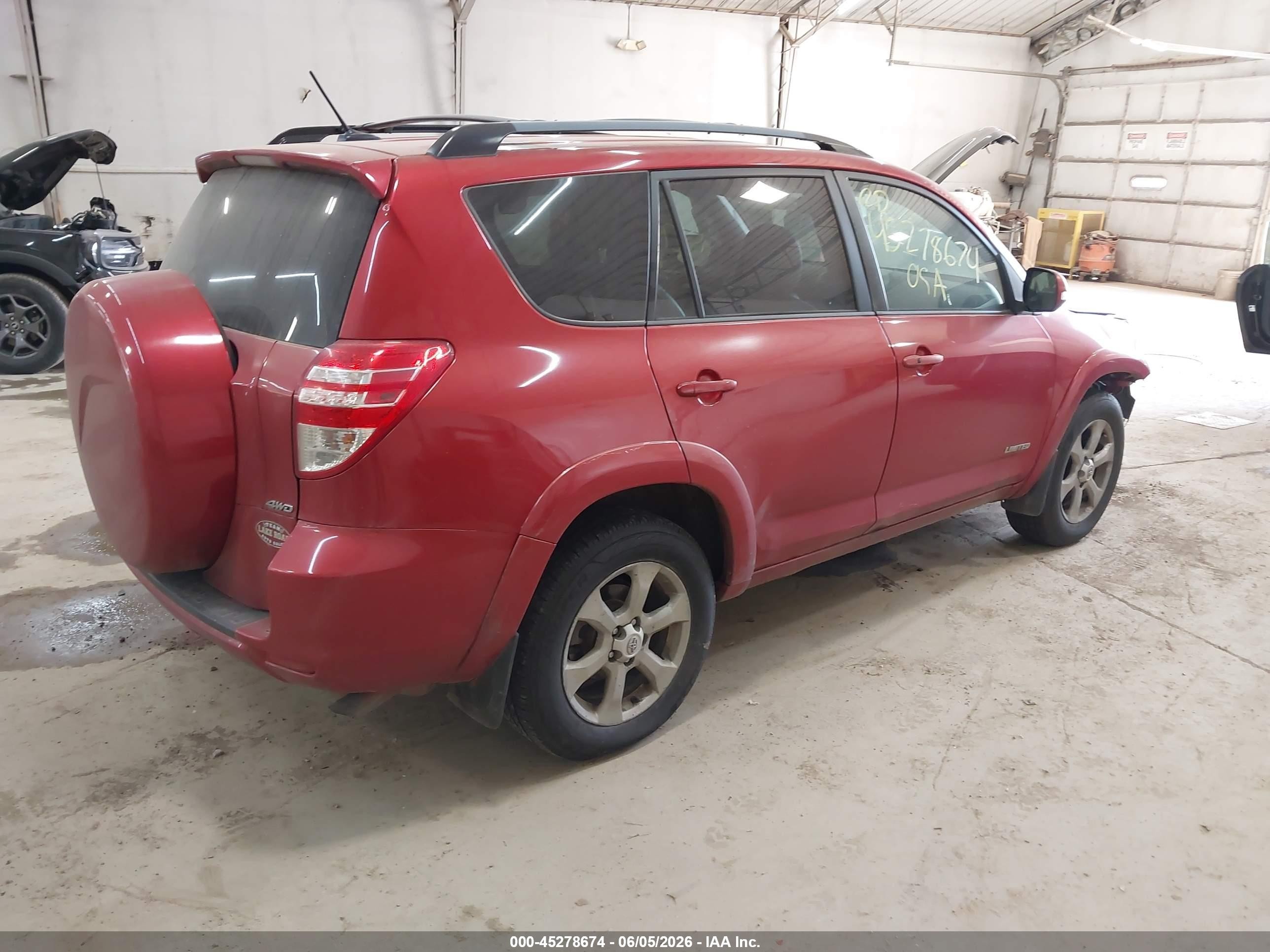 2009 Toyota Rav4 Limited V6 Red vin: 2T3BK31V69W009129