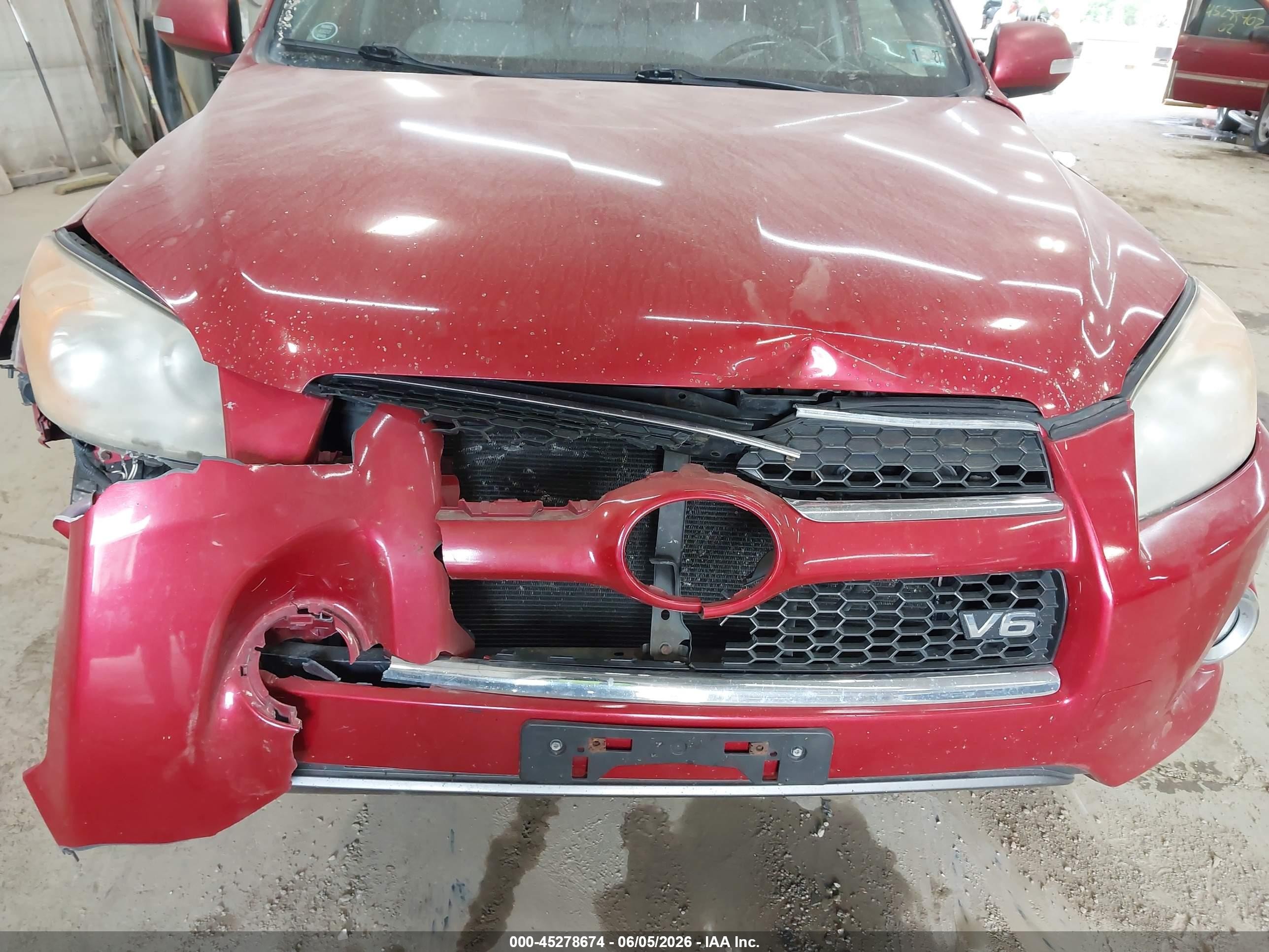 2009 Toyota Rav4 Limited V6 Red vin: 2T3BK31V69W009129