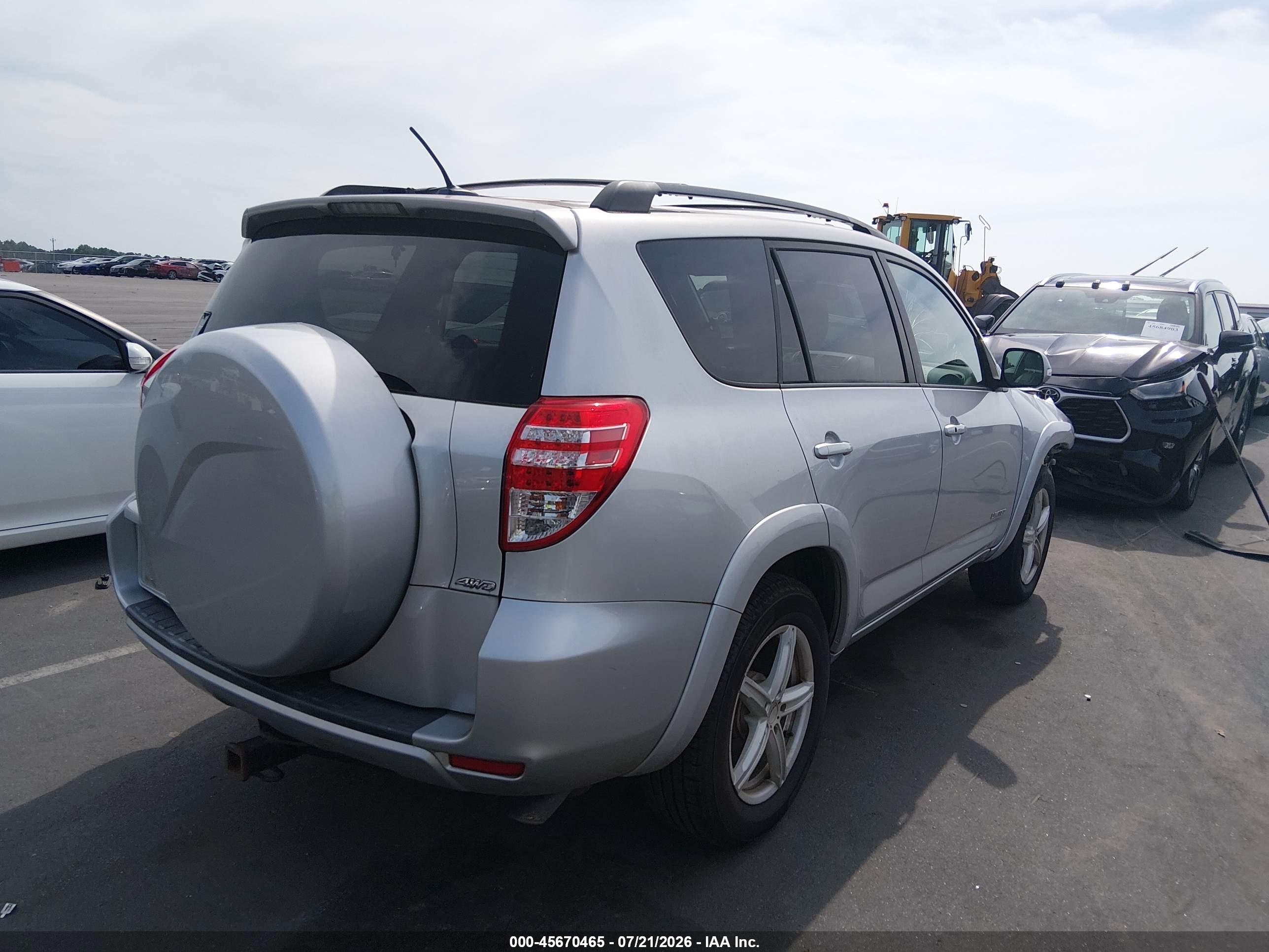2009 Toyota Rav4 Limited V6 Silver vin: 2T3BK31VX9W009635