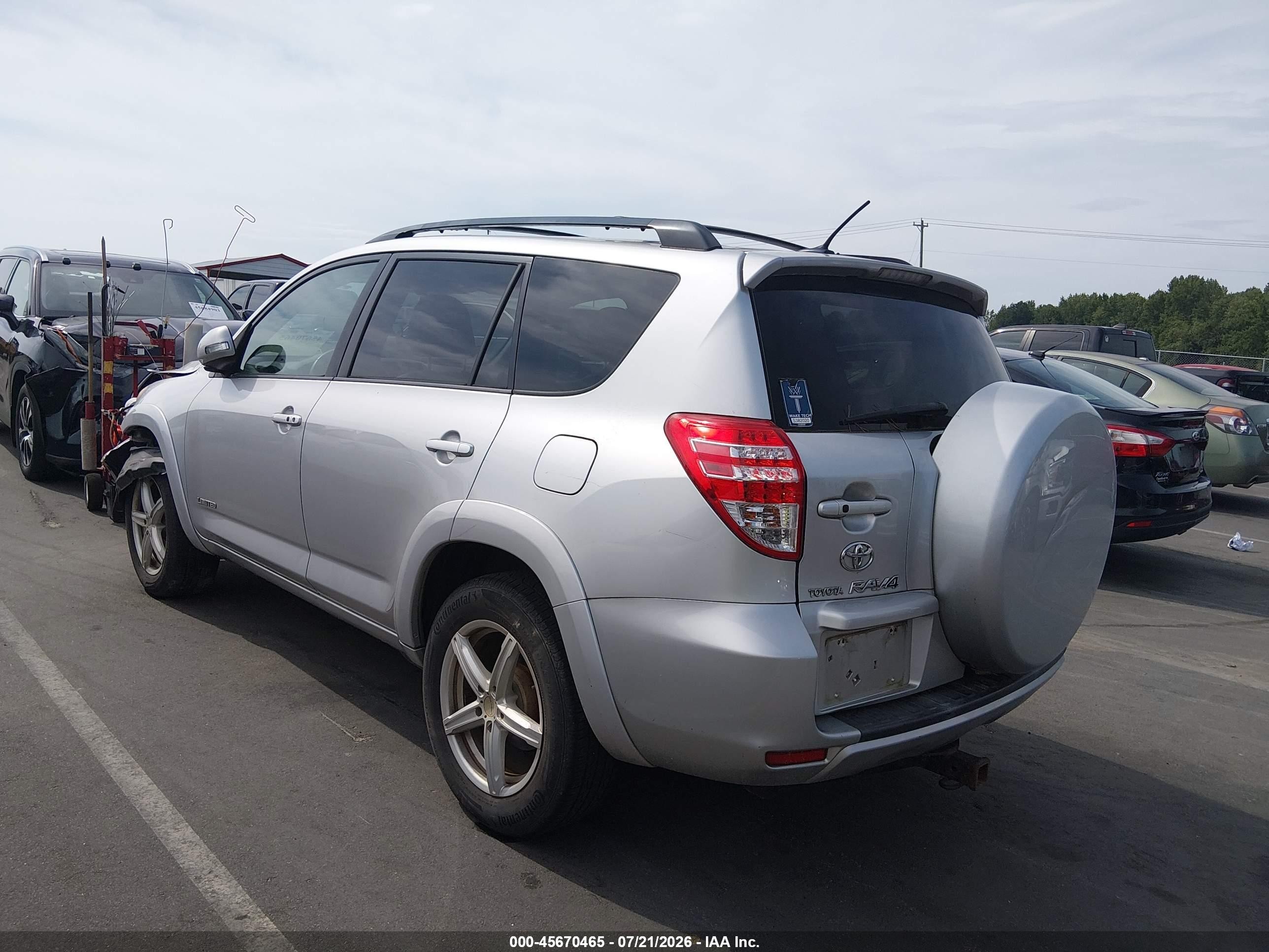 2009 Toyota Rav4 Limited V6 Silver vin: 2T3BK31VX9W009635