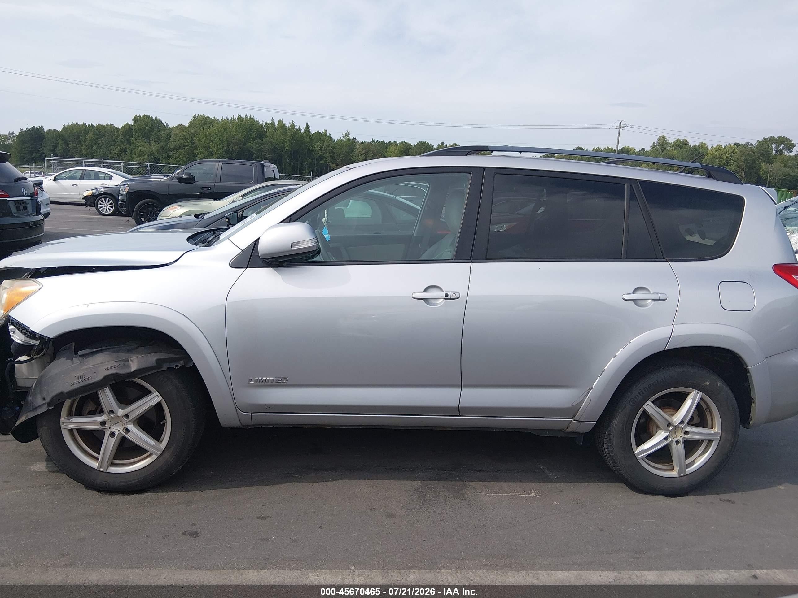 2009 Toyota Rav4 Limited V6 Silver vin: 2T3BK31VX9W009635