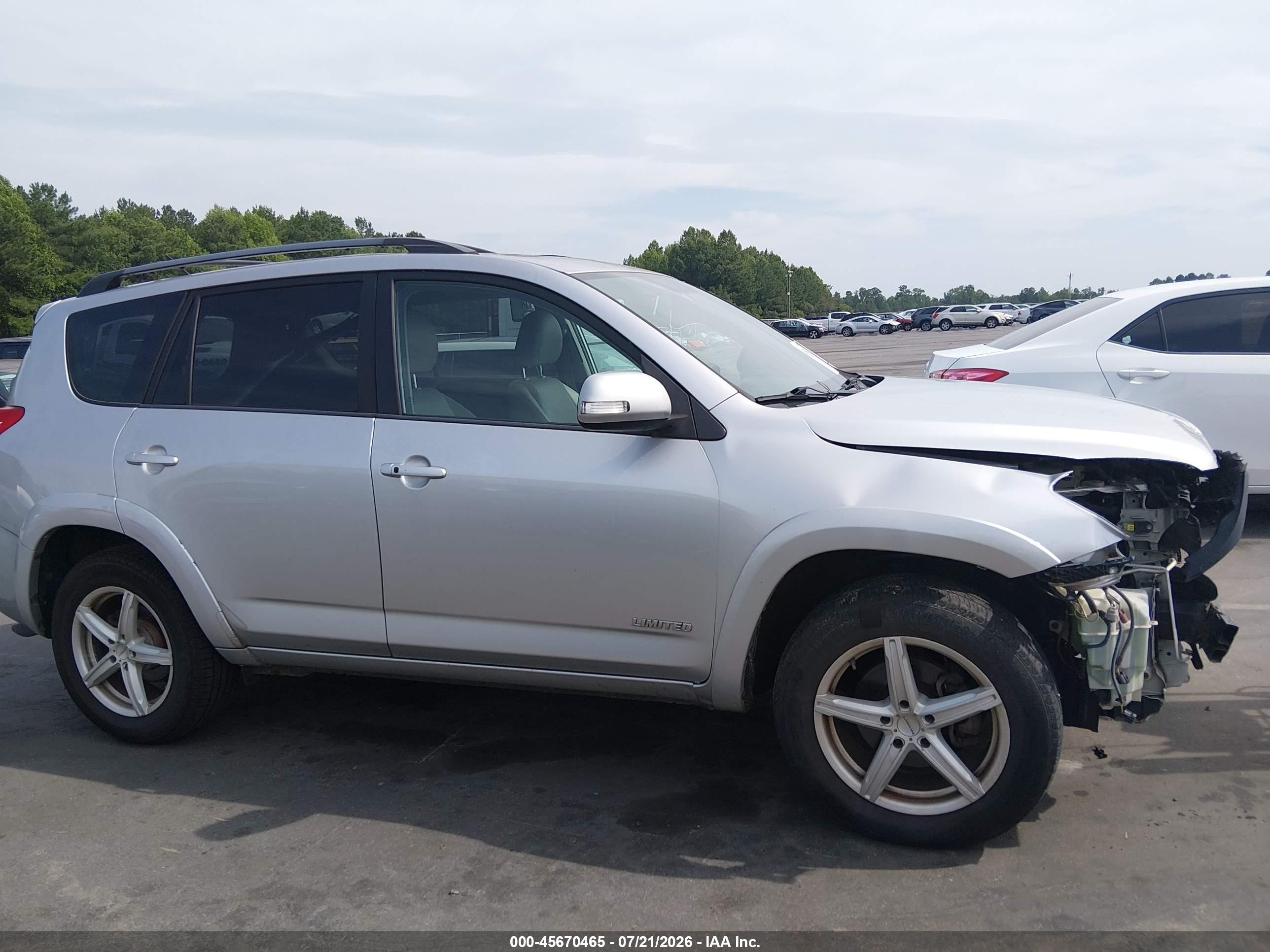 2009 Toyota Rav4 Limited V6 Silver vin: 2T3BK31VX9W009635