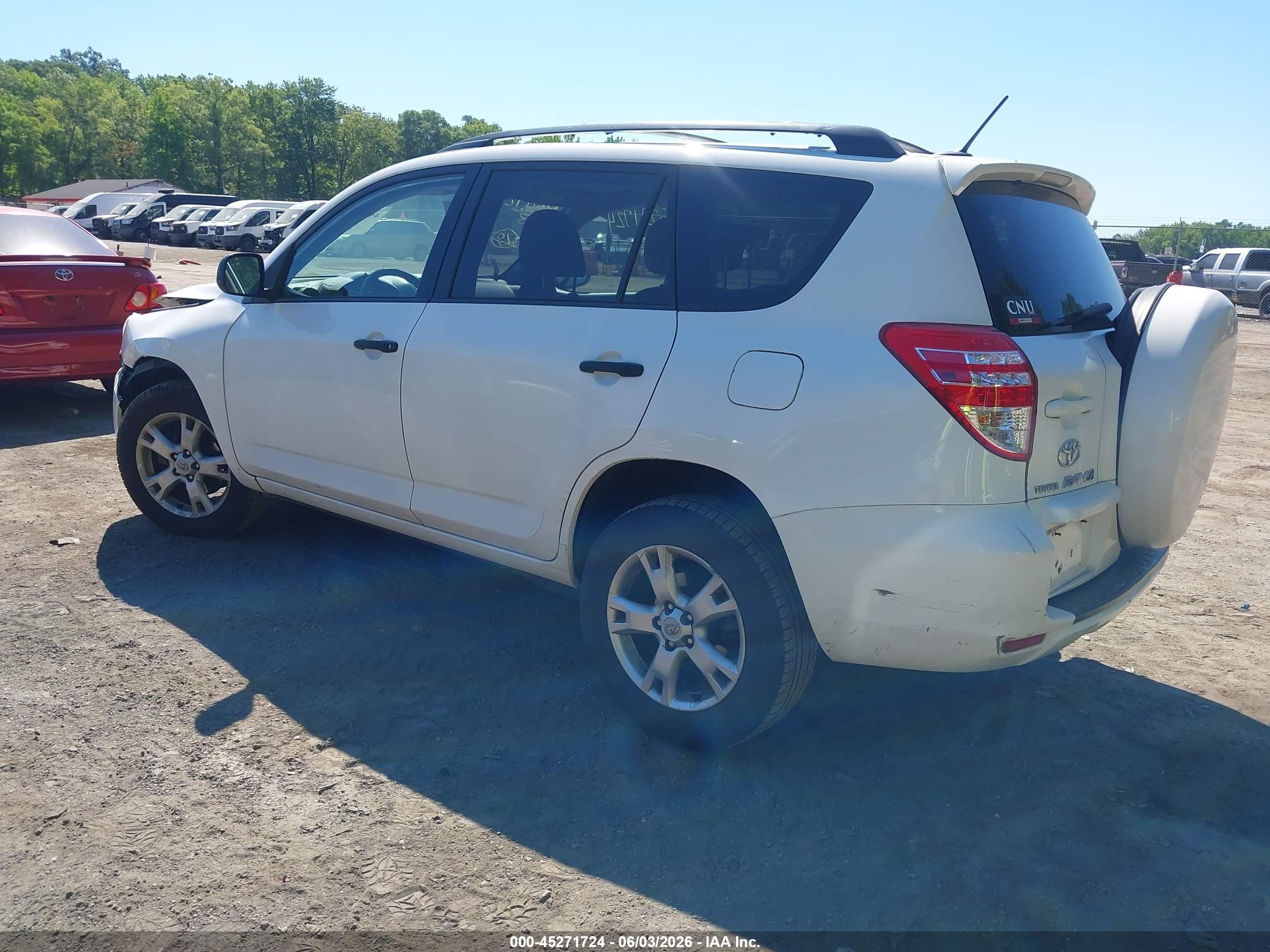 2009 Toyota Rav4 Base V6 White vin: 2T3BK33V19W009942