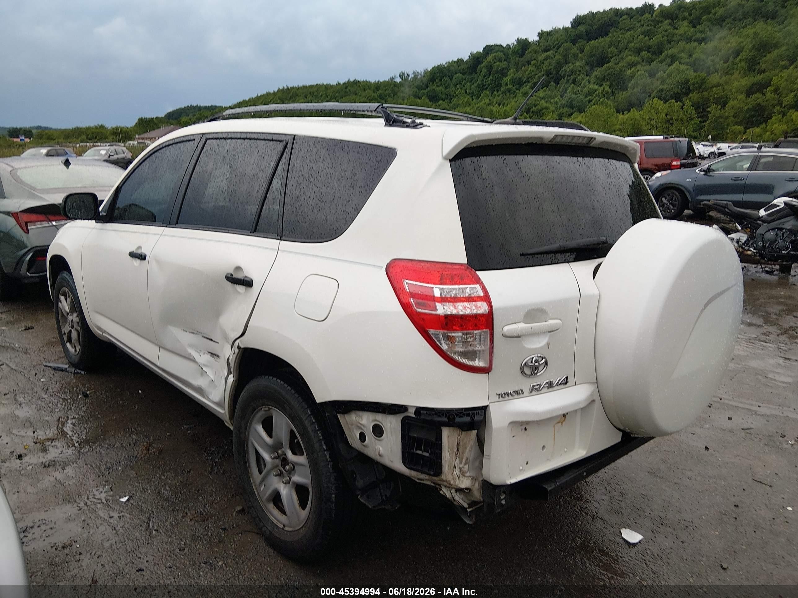2010 Toyota Rav4 Base V6 White vin: 2T3BK4DV0AW028264