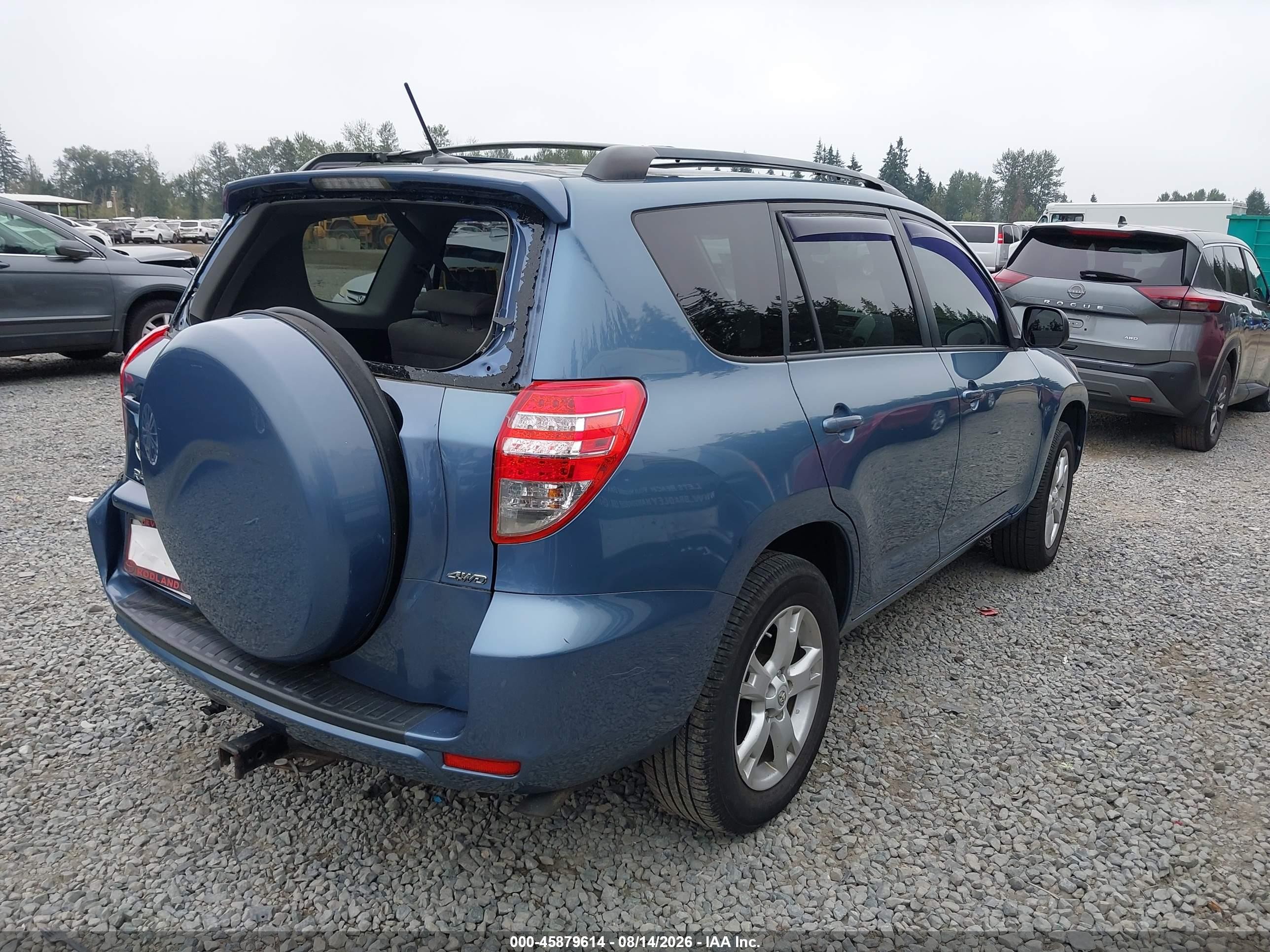2011 Toyota Rav4 Base V6 Blue vin: 2T3BK4DV1BW050467
