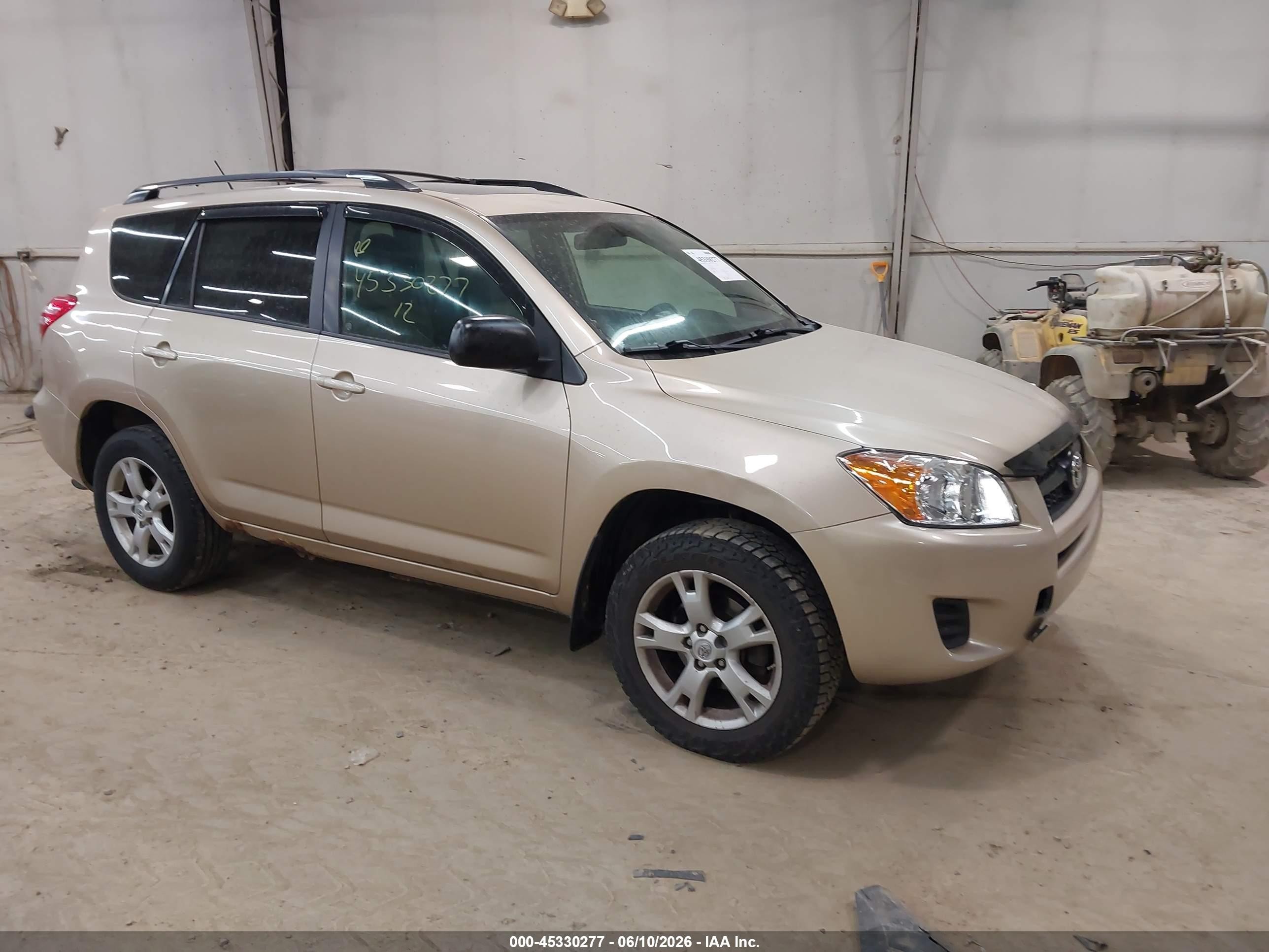 2012 Toyota Rav4 Base V6 Gold vin: 2T3BK4DV1CW067979