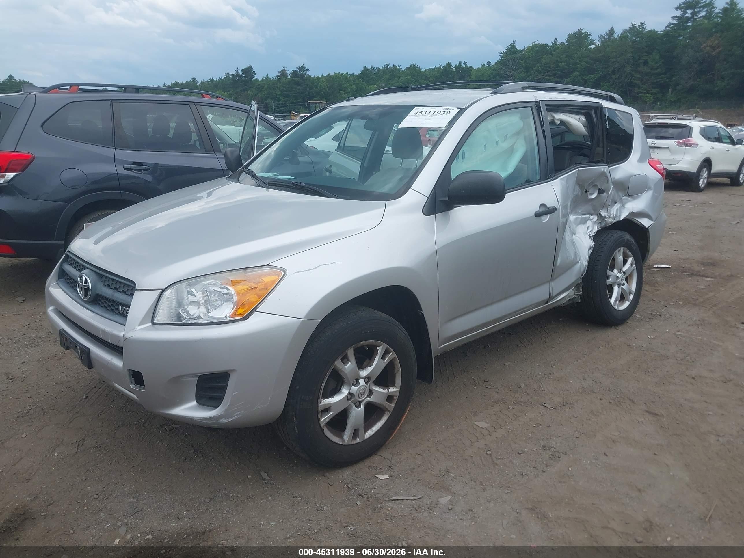 2010 Toyota Rav4 Base V6 Silver vin: 2T3BK4DV2AW033305