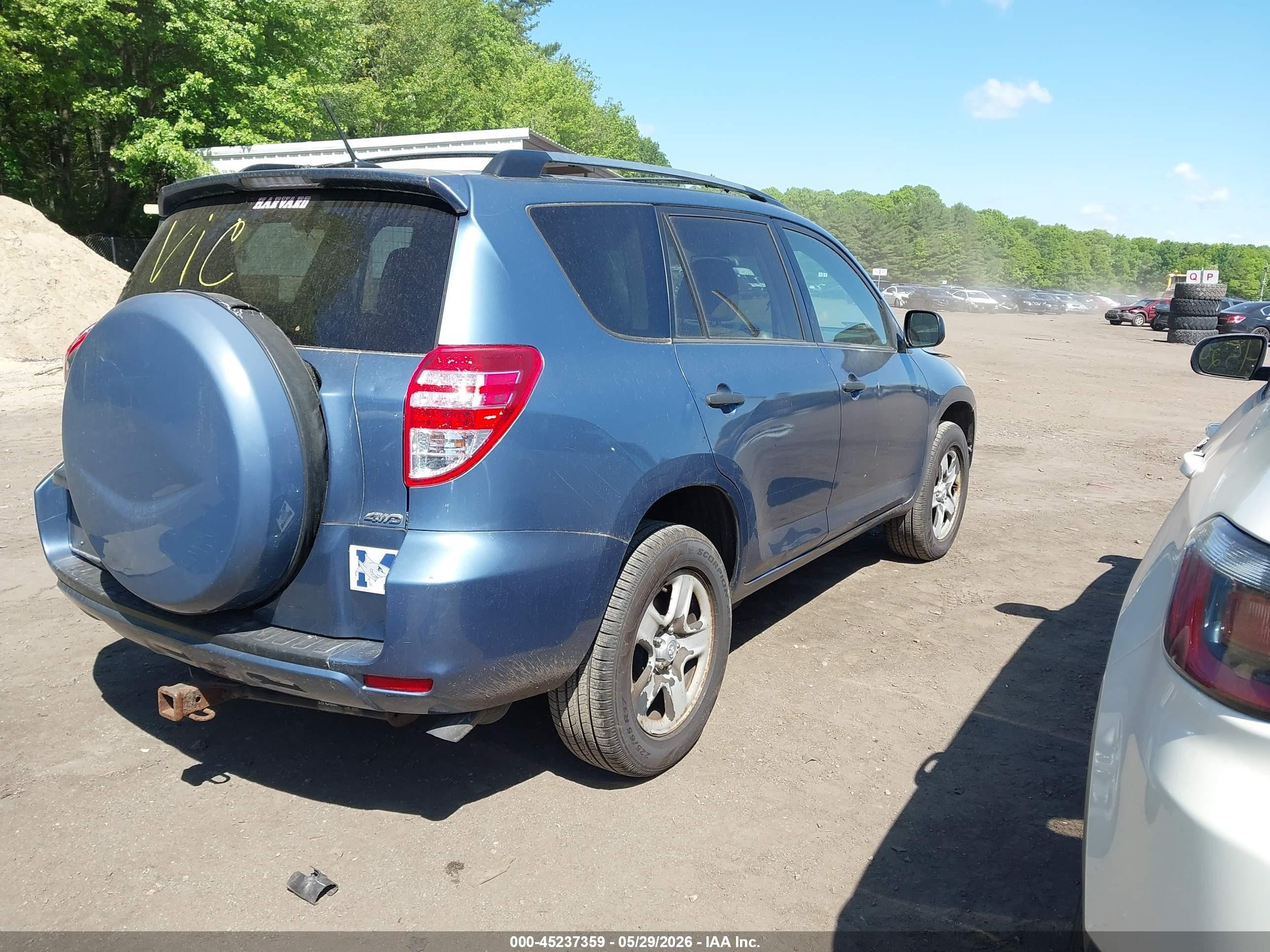 2012 Toyota Rav4 Base V6 Blue vin: 2T3BK4DV2CW073595
